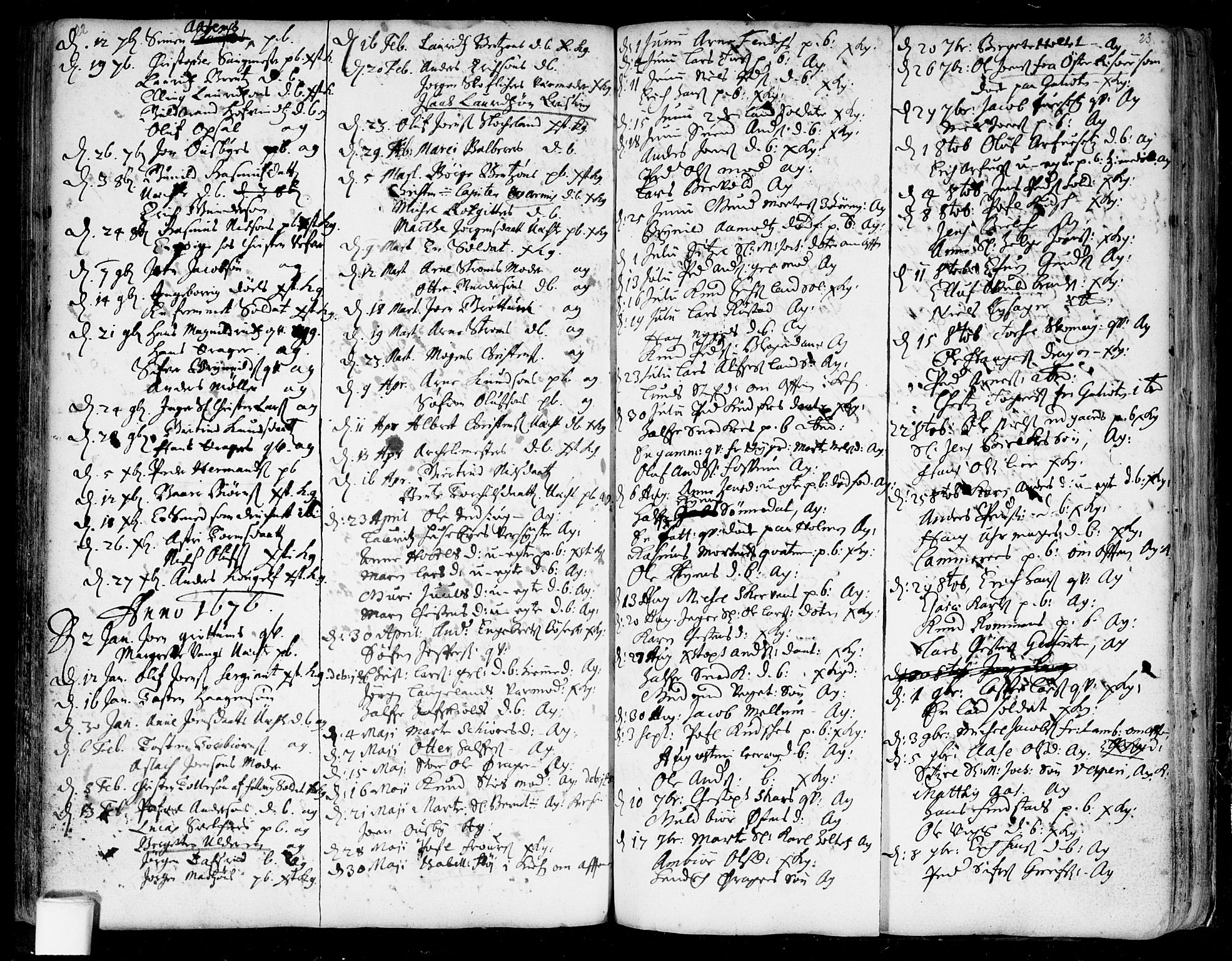 Aker prestekontor kirkebøker, SAO/A-10861/F/L0001: Ministerialbok nr. 1, 1656-1688