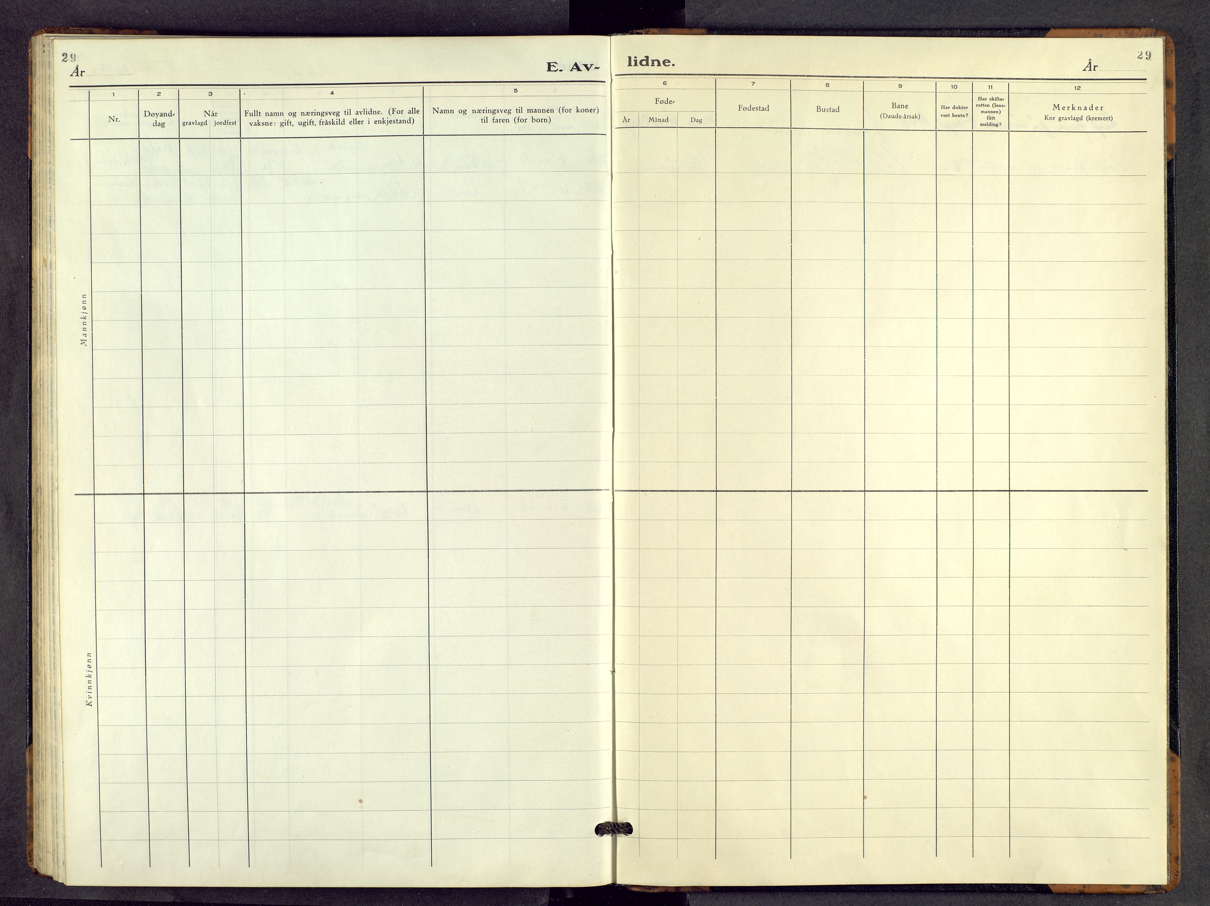 Lom prestekontor, AV/SAH-PREST-070/L/L0011: Klokkerbok nr. 11, 1947-1962, s. 29