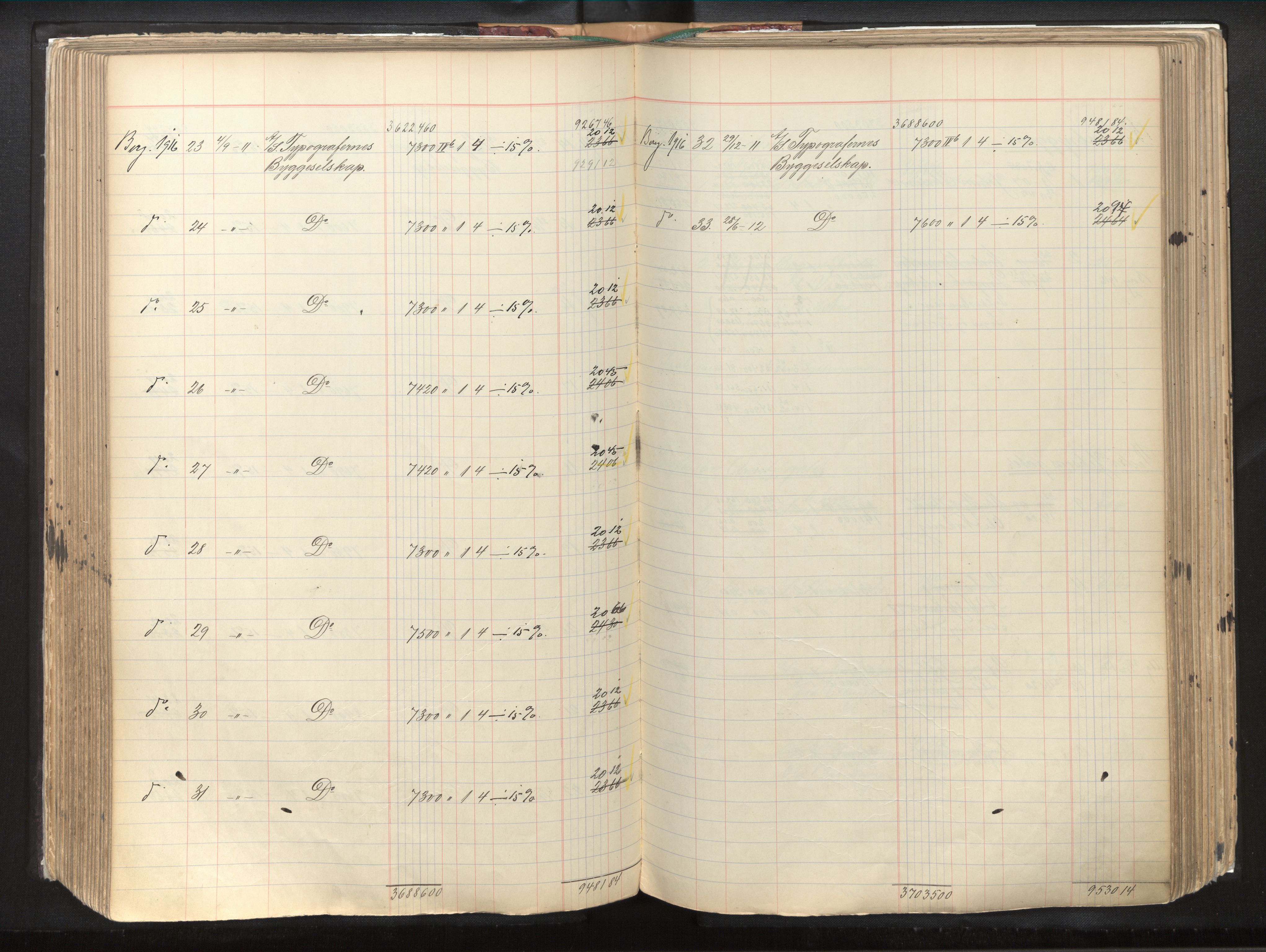 Byfogd og Byskriver i Bergen, AV/SAB-A-3401/11/11Db/L0003: Register til branntakstprotokoll og branntakstkontingent, 1921