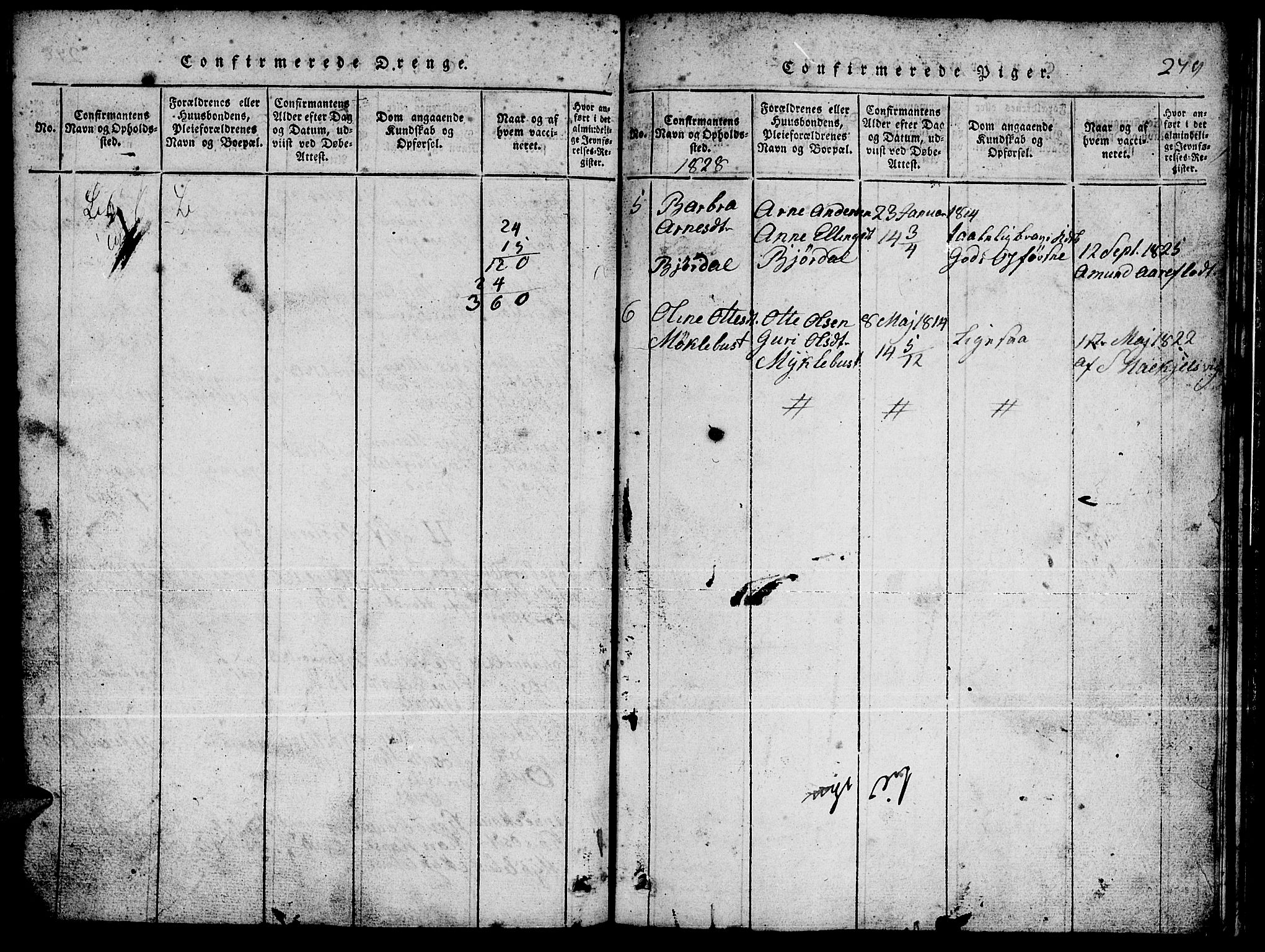 Ministerialprotokoller, klokkerbøker og fødselsregistre - Møre og Romsdal, AV/SAT-A-1454/511/L0155: Klokkerbok nr. 511C01, 1817-1829, s. 279