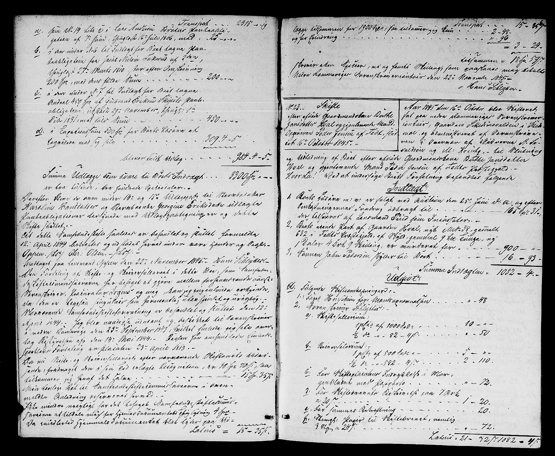 Nedre Romerike sorenskriveri, AV/SAO-A-10469/H/He/Hec/L0003: Skifteutlodningsprotokoll, 1845-1853, s. 5b-6a