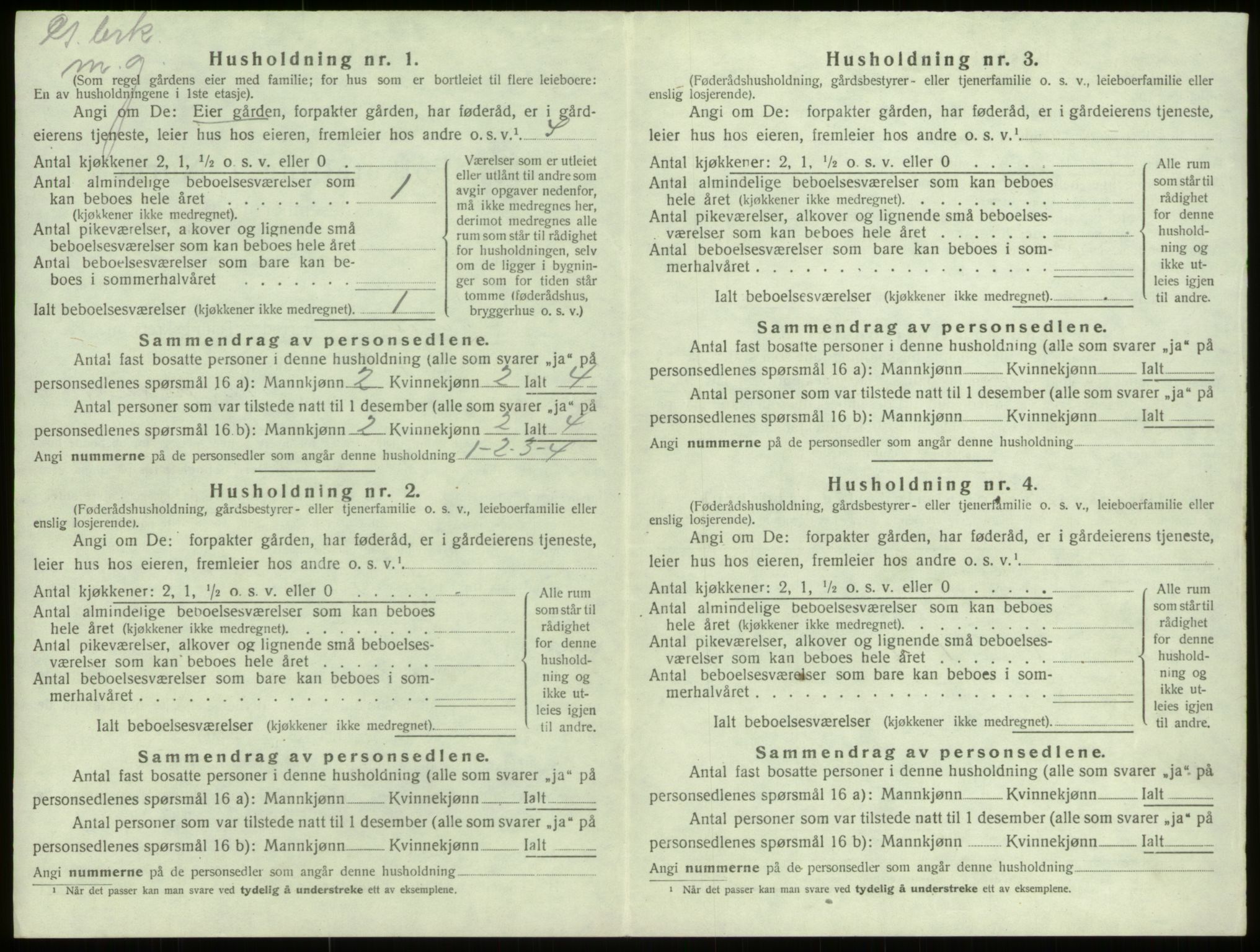 SAB, Folketelling 1920 for 1441 Selje herred, 1920, s. 923
