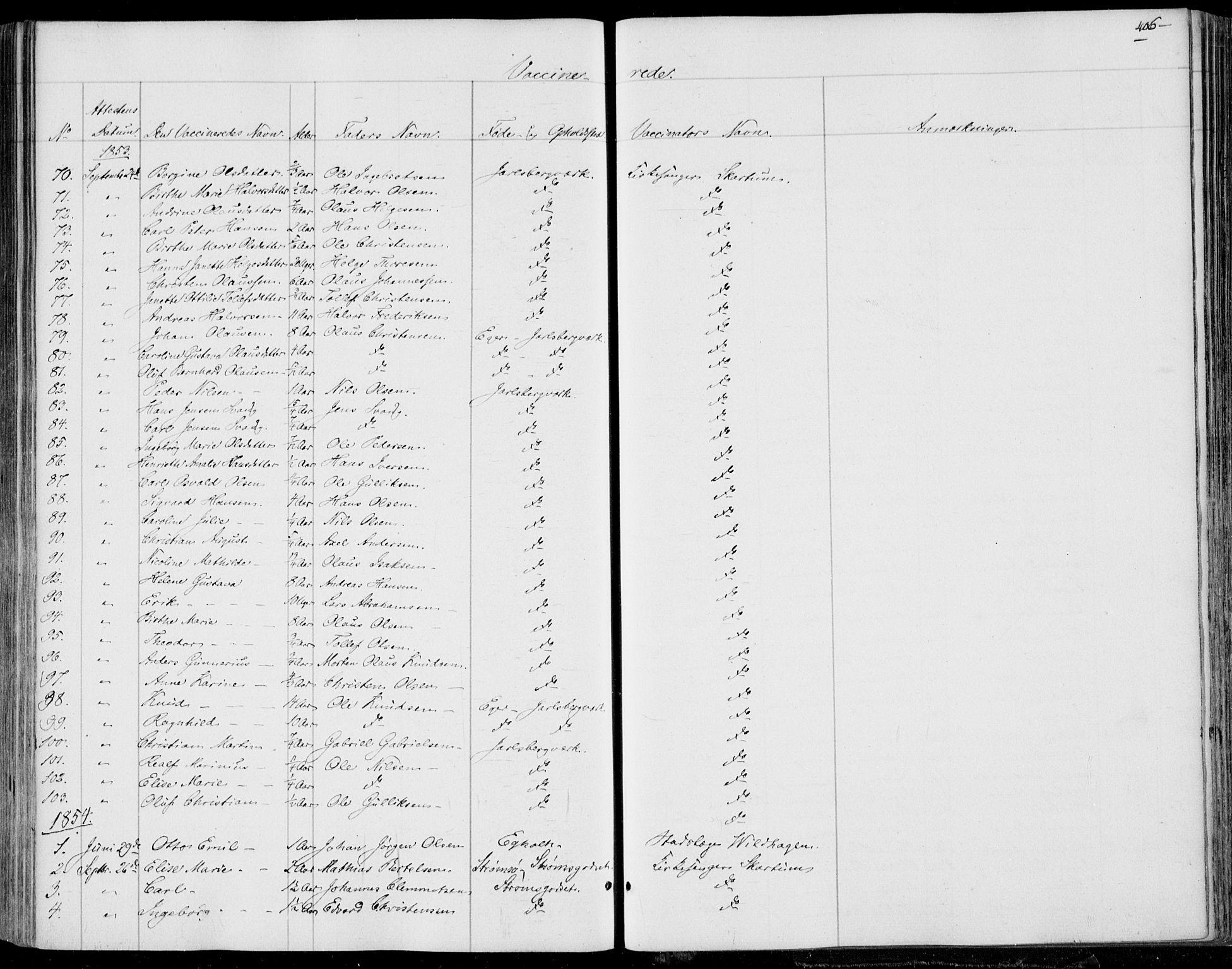 Skoger kirkebøker, SAKO/A-59/F/Fa/L0003: Ministerialbok nr. I 3, 1842-1861, s. 406