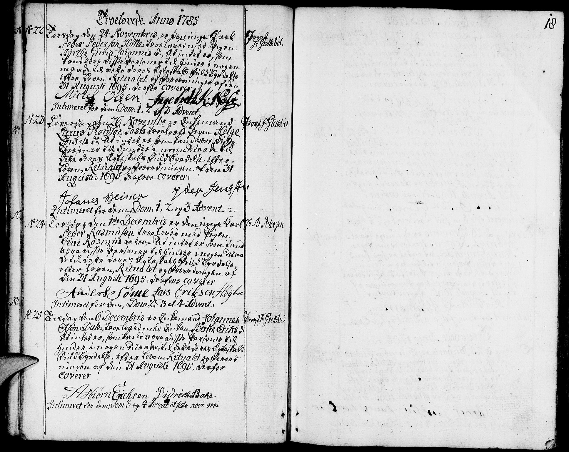Domkirken sokneprestkontor, SAST/A-101812/001/30/30BA/L0006: Ministerialbok nr. A 6, 1783-1815, s. 18
