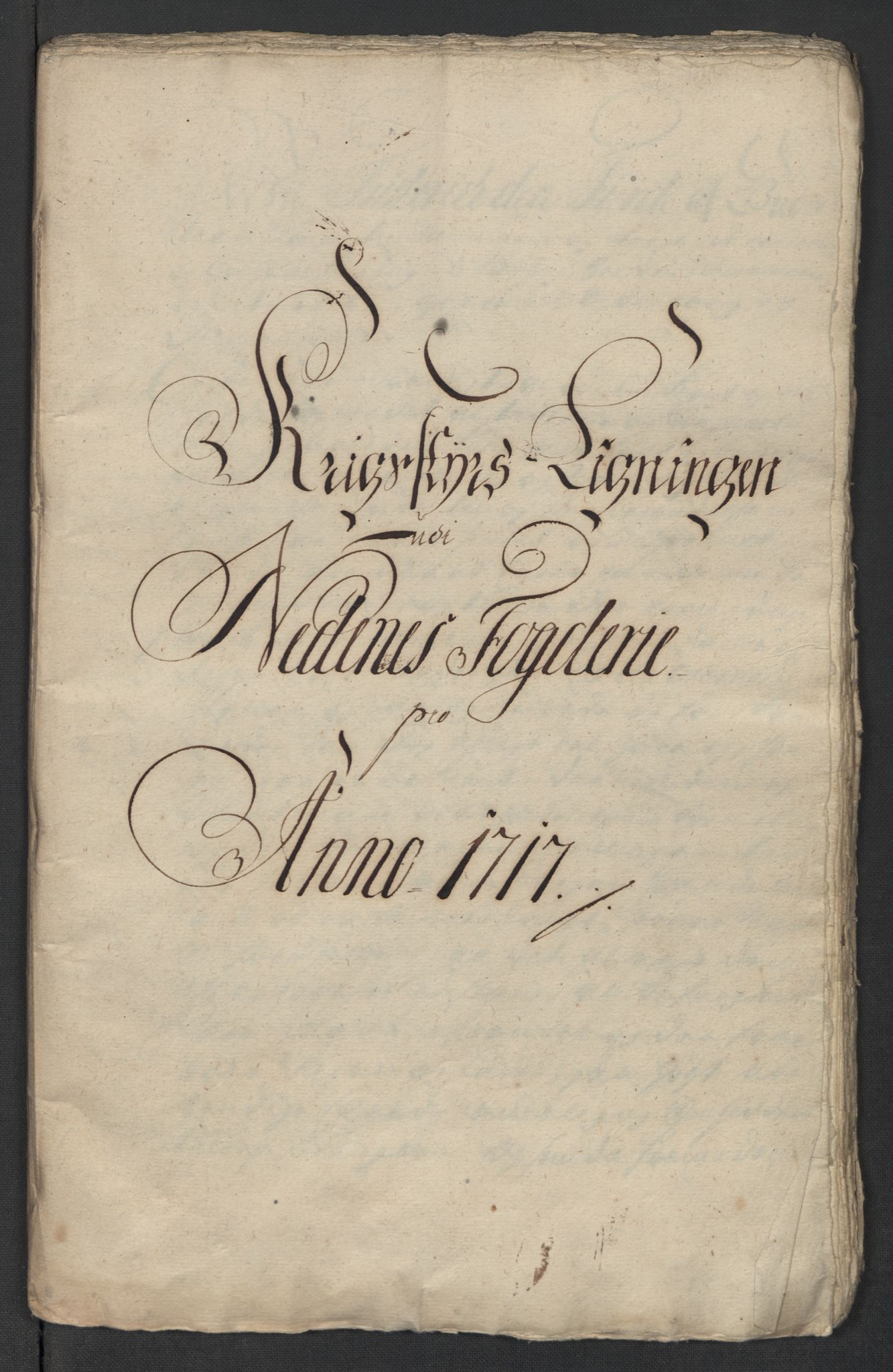 Rentekammeret inntil 1814, Reviderte regnskaper, Fogderegnskap, AV/RA-EA-4092/R39/L2326: Fogderegnskap Nedenes, 1717, s. 142