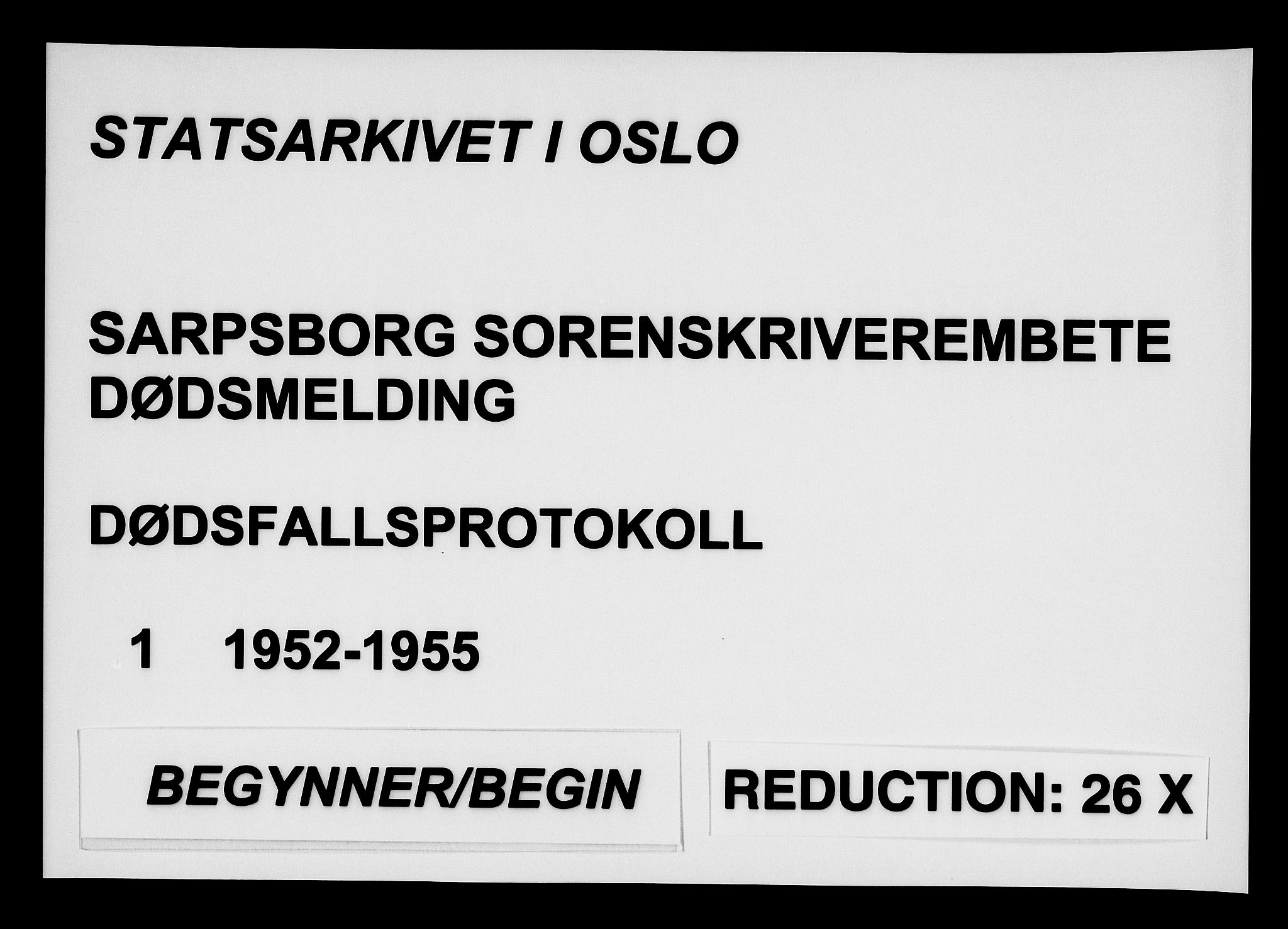 Sarpsborg sorenskriveri, SAO/A-10471/H/Ha/Haa/L0001: Dødsfallsprotokoll, 1952-1955