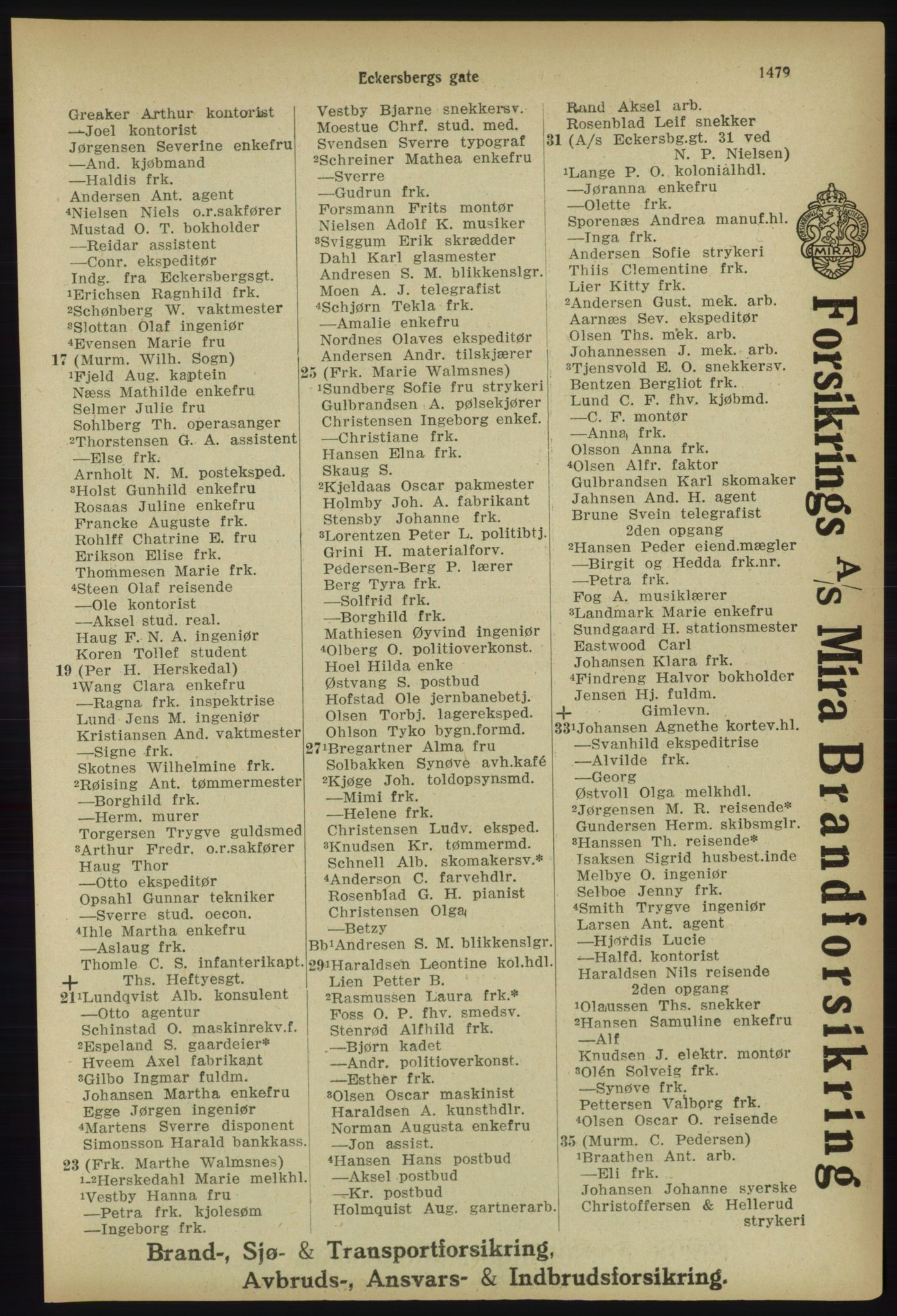 Kristiania/Oslo adressebok, PUBL/-, 1918, s. 1632