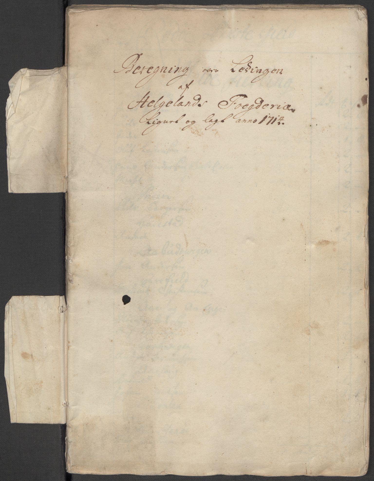 Rentekammeret inntil 1814, Reviderte regnskaper, Fogderegnskap, RA/EA-4092/R65/L4513: Fogderegnskap Helgeland, 1714-1715, s. 230