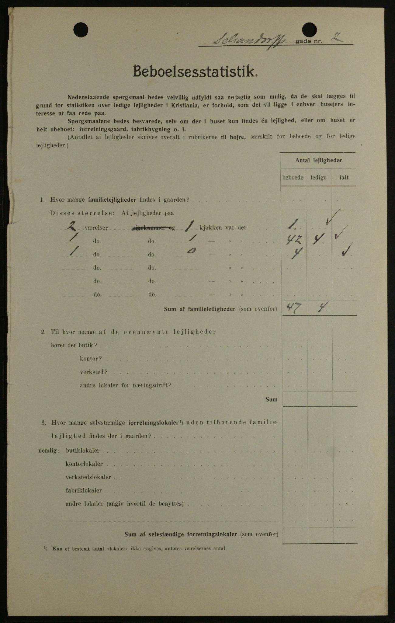 OBA, Kommunal folketelling 1.2.1908 for Kristiania kjøpstad, 1908, s. 80722