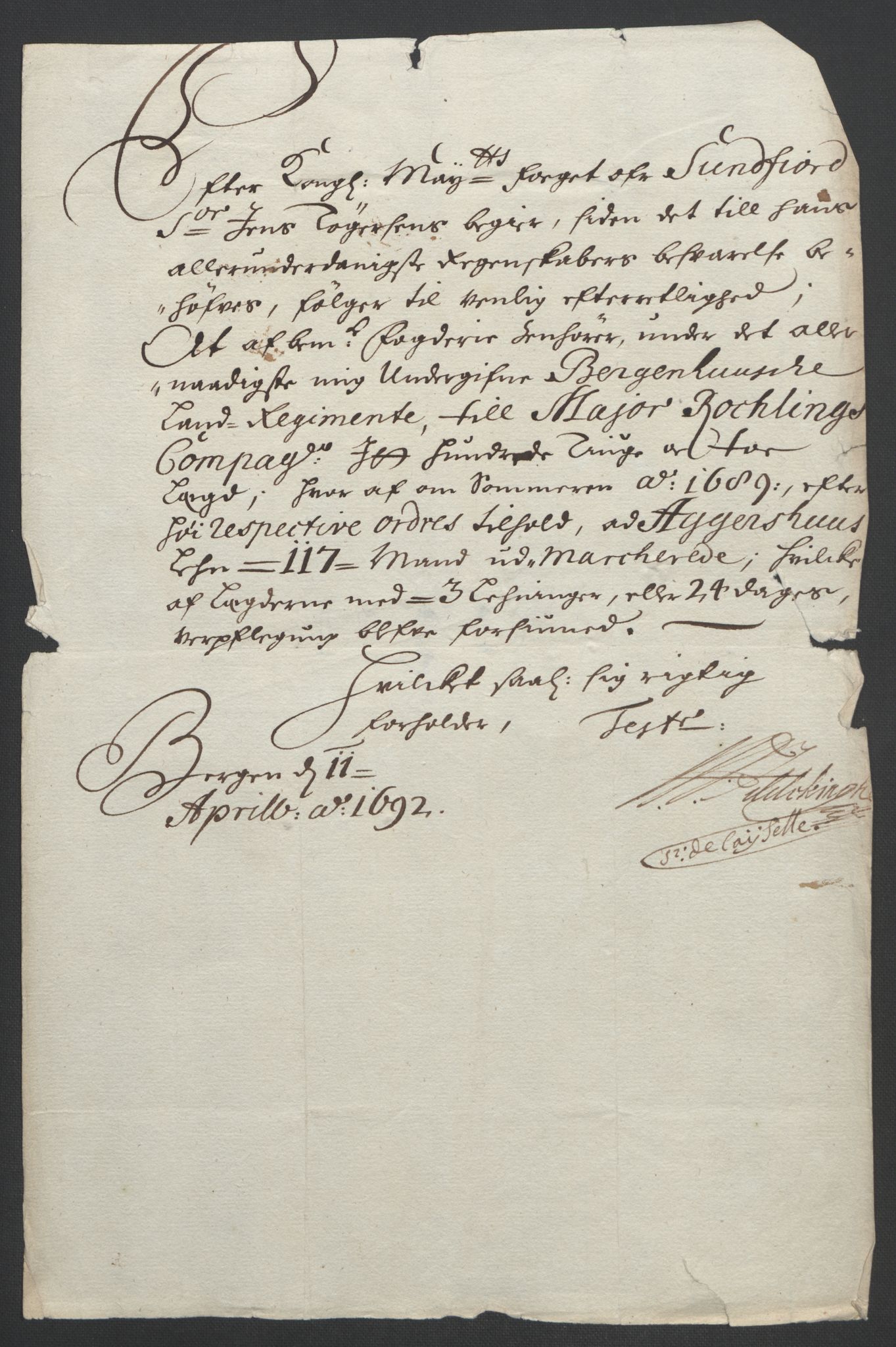 Rentekammeret inntil 1814, Reviderte regnskaper, Fogderegnskap, AV/RA-EA-4092/R53/L3420: Fogderegnskap Sunn- og Nordfjord, 1691-1692, s. 282