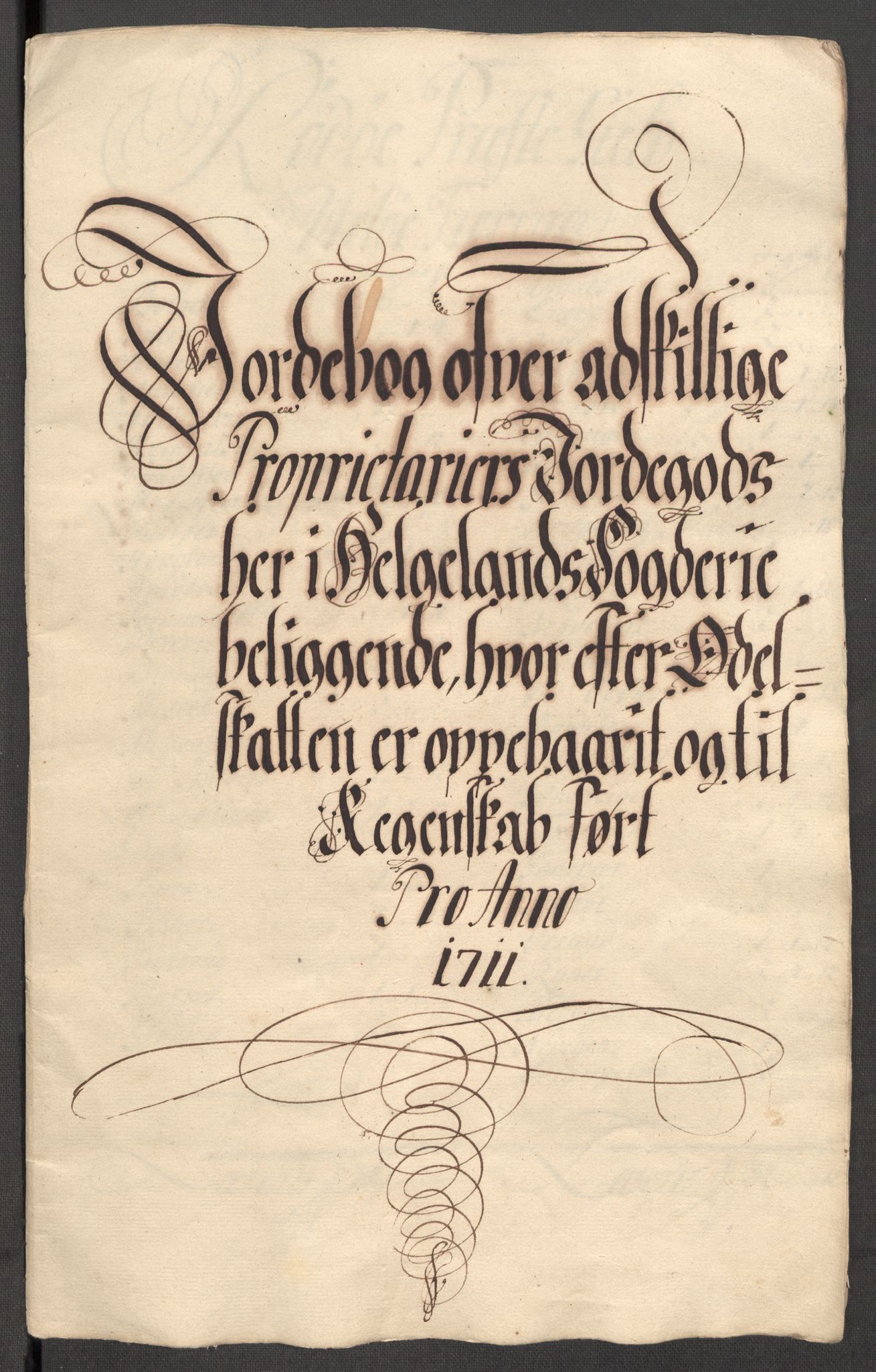 Rentekammeret inntil 1814, Reviderte regnskaper, Fogderegnskap, RA/EA-4092/R65/L4511: Fogderegnskap Helgeland, 1710-1711, s. 319