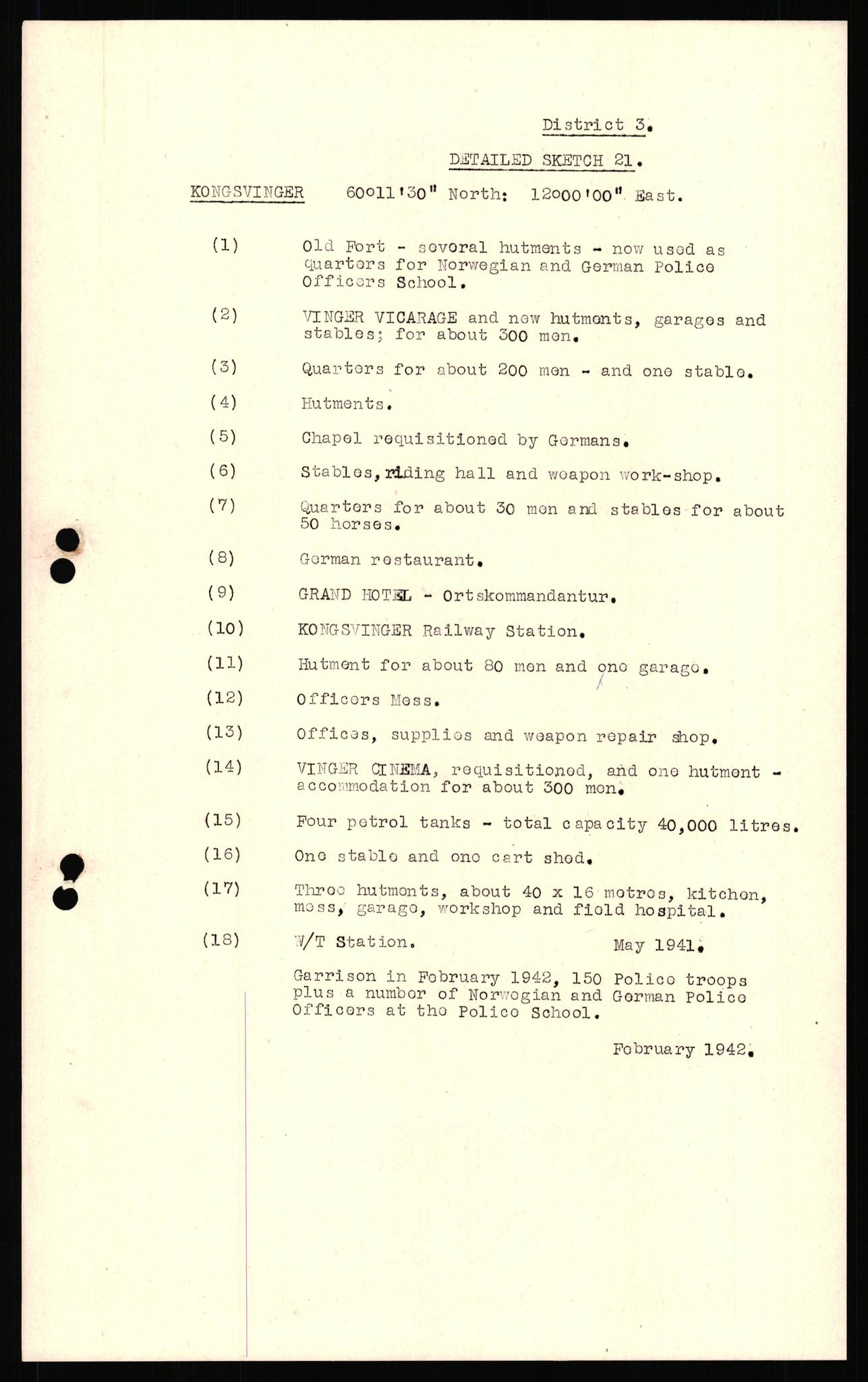 Forsvaret, Forsvarets overkommando II, AV/RA-RAFA-3915/D/Dd/L0006: Hedmark og Oppland, 1942-1944, s. 128