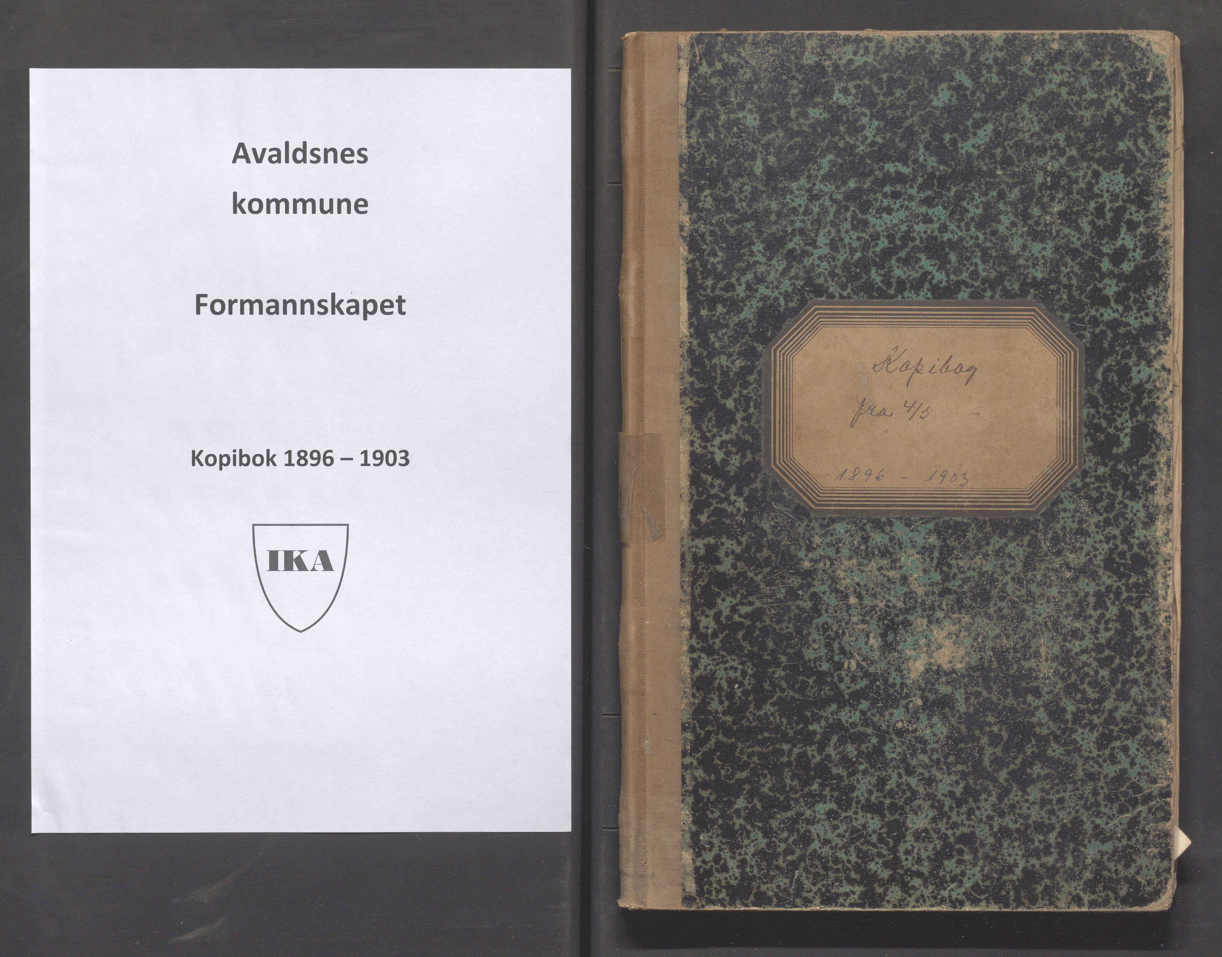 Avaldsnes kommune - Formannskapet, IKAR/K-101651/B/L0003: Kopibok (ordføreren), 1896-1903