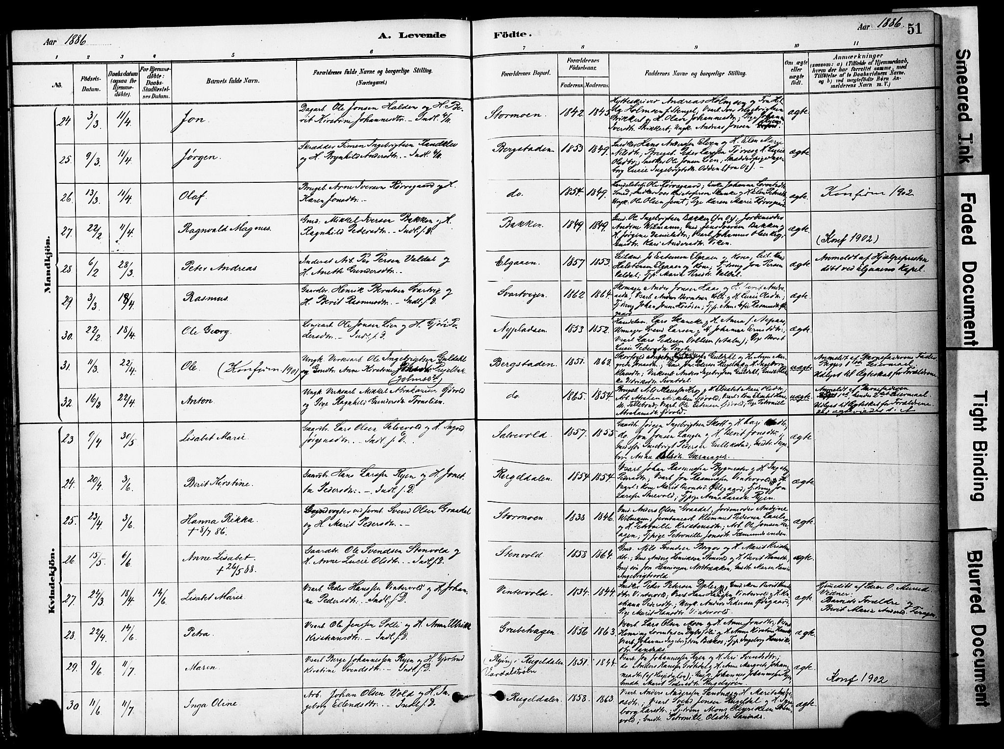 Ministerialprotokoller, klokkerbøker og fødselsregistre - Sør-Trøndelag, SAT/A-1456/681/L0933: Ministerialbok nr. 681A11, 1879-1890, s. 51