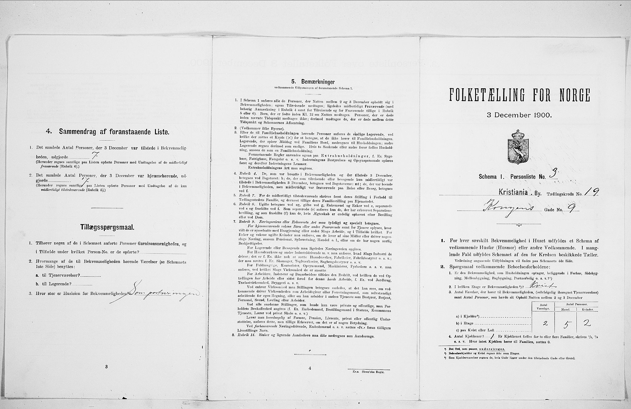 SAO, Folketelling 1900 for 0301 Kristiania kjøpstad, 1900, s. 48737