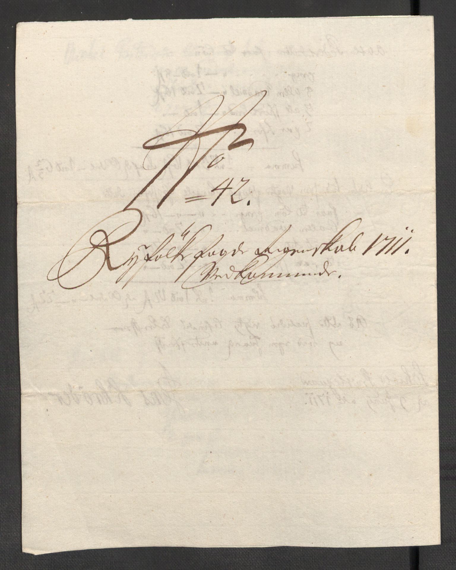 Rentekammeret inntil 1814, Reviderte regnskaper, Fogderegnskap, RA/EA-4092/R47/L2864: Fogderegnskap Ryfylke, 1711, s. 445