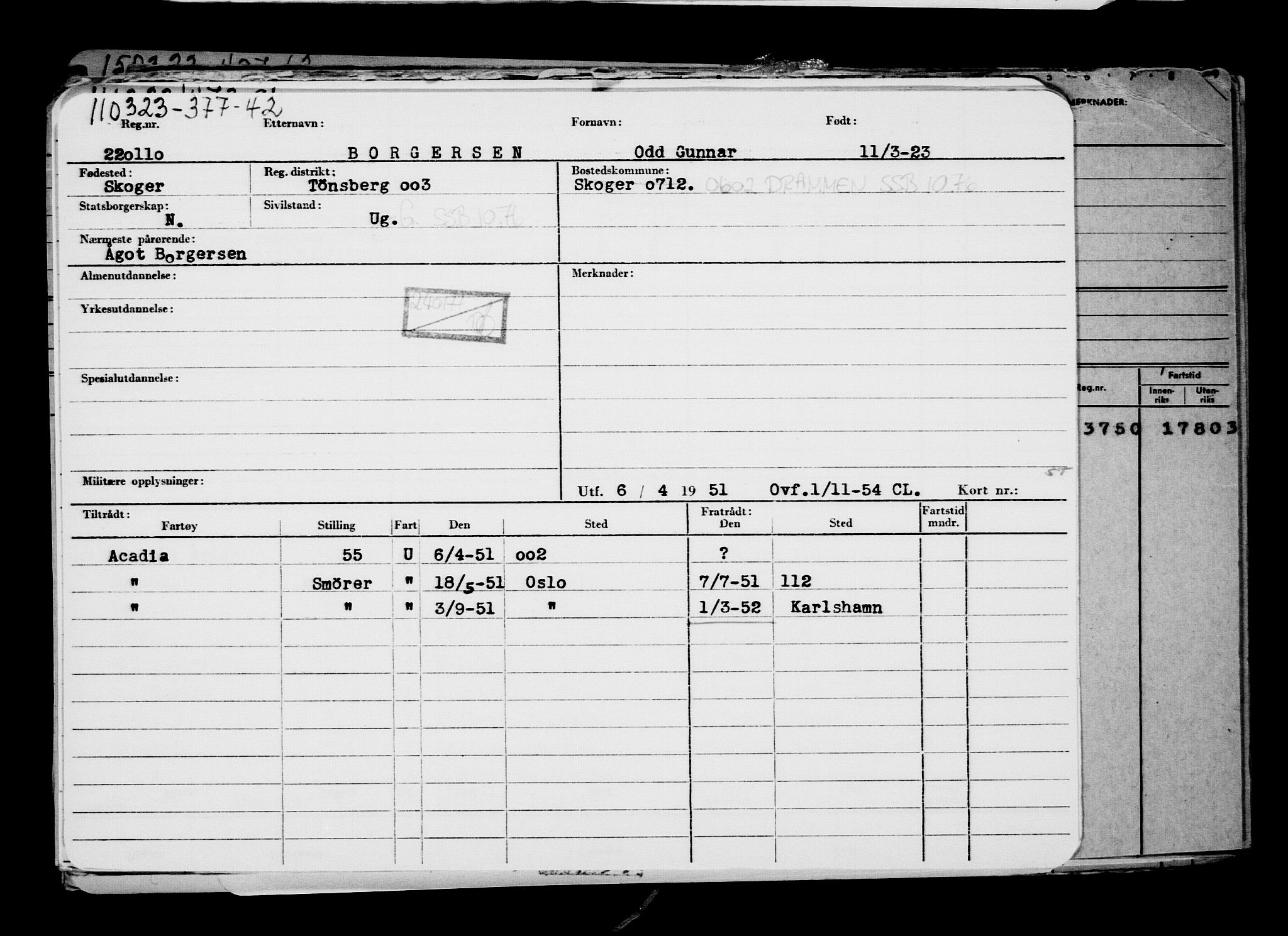 Direktoratet for sjømenn, AV/RA-S-3545/G/Gb/L0216: Hovedkort, 1923, s. 314