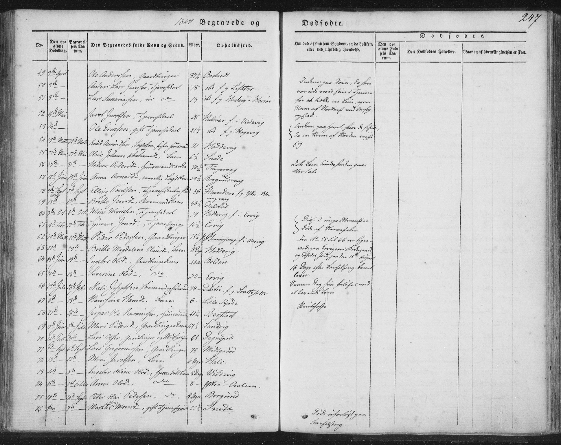 Selje sokneprestembete, AV/SAB-A-99938/H/Ha/Haa/Haaa: Ministerialbok nr. A 10, 1844-1858, s. 247