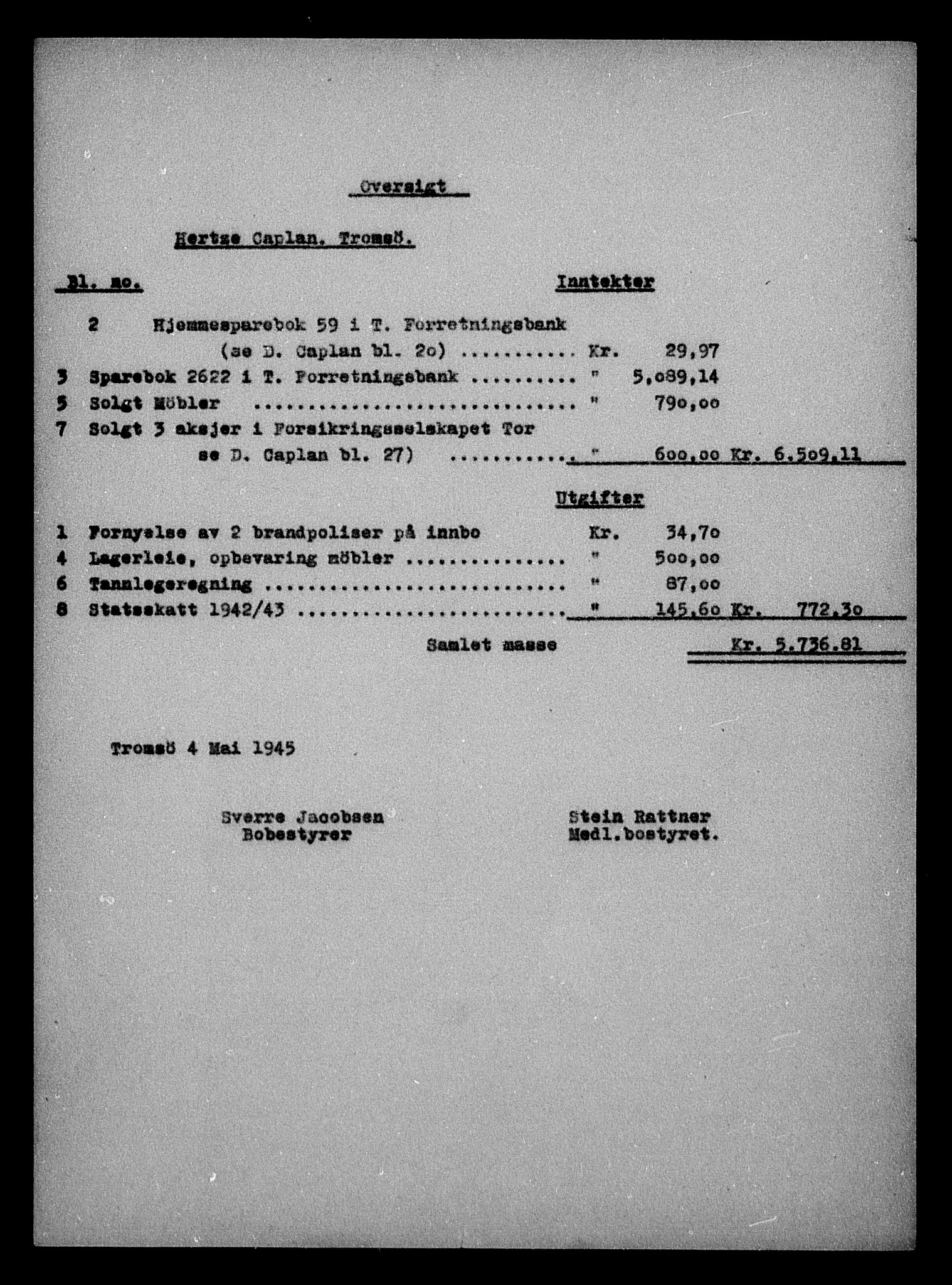 Justisdepartementet, Tilbakeføringskontoret for inndratte formuer, AV/RA-S-1564/H/Hc/Hcb/L0911: --, 1945-1947, s. 401