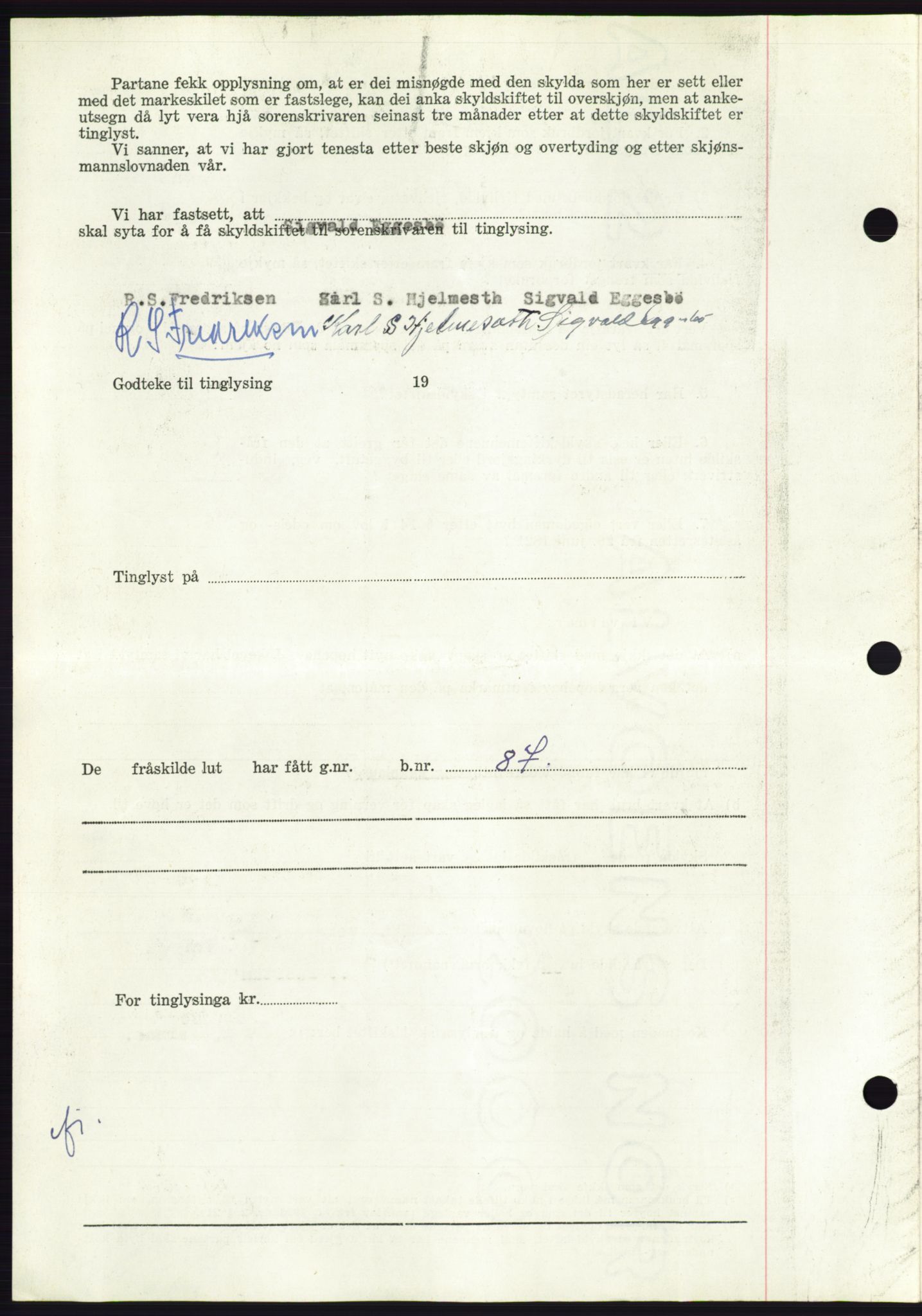 Søre Sunnmøre sorenskriveri, AV/SAT-A-4122/1/2/2C/L0102: Pantebok nr. 28A, 1955-1956, Dagboknr: 2599/1955