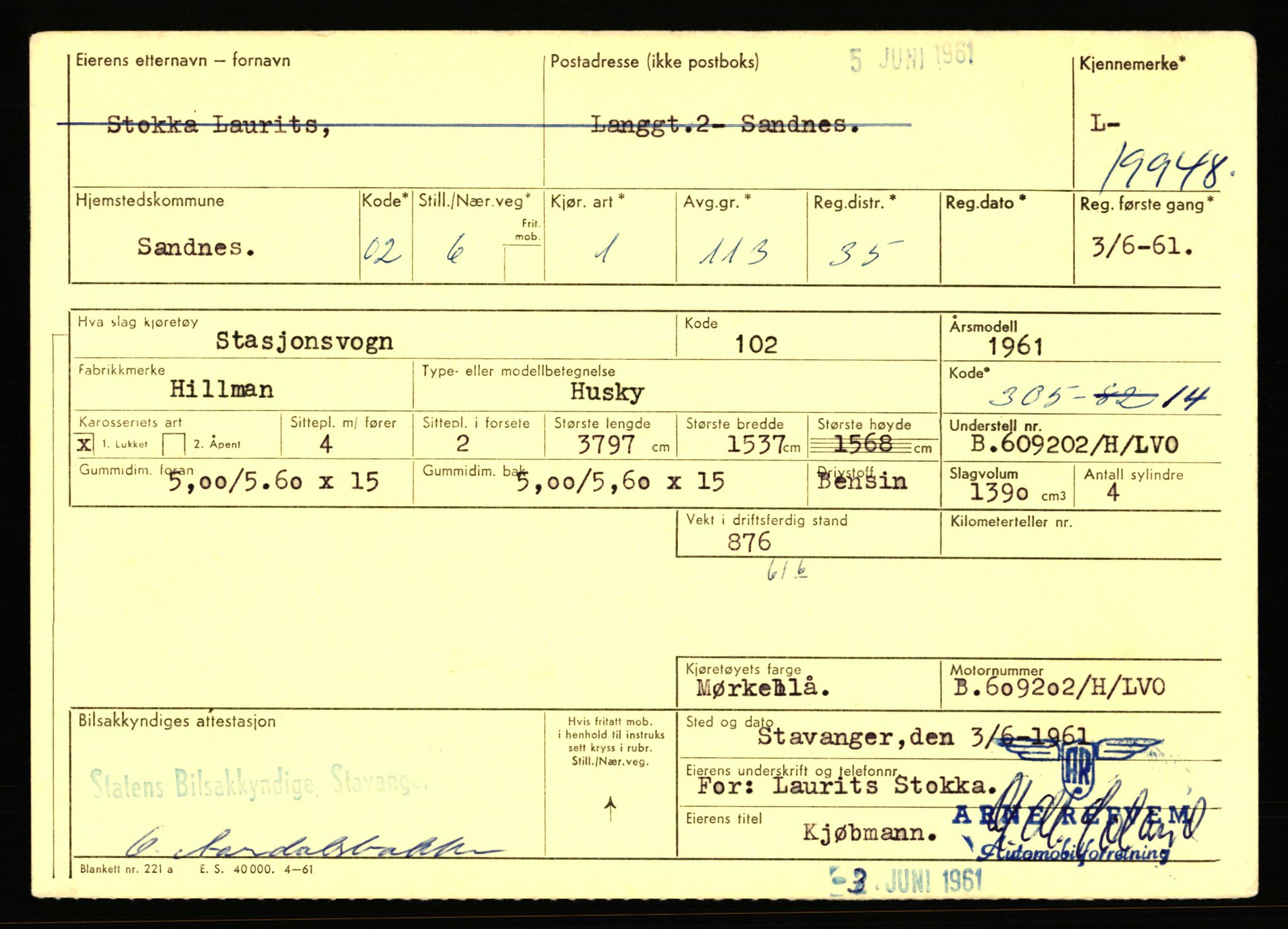 Stavanger trafikkstasjon, AV/SAST-A-101942/0/F/L0035: L-19100 - L-19999, 1930-1971, s. 2288