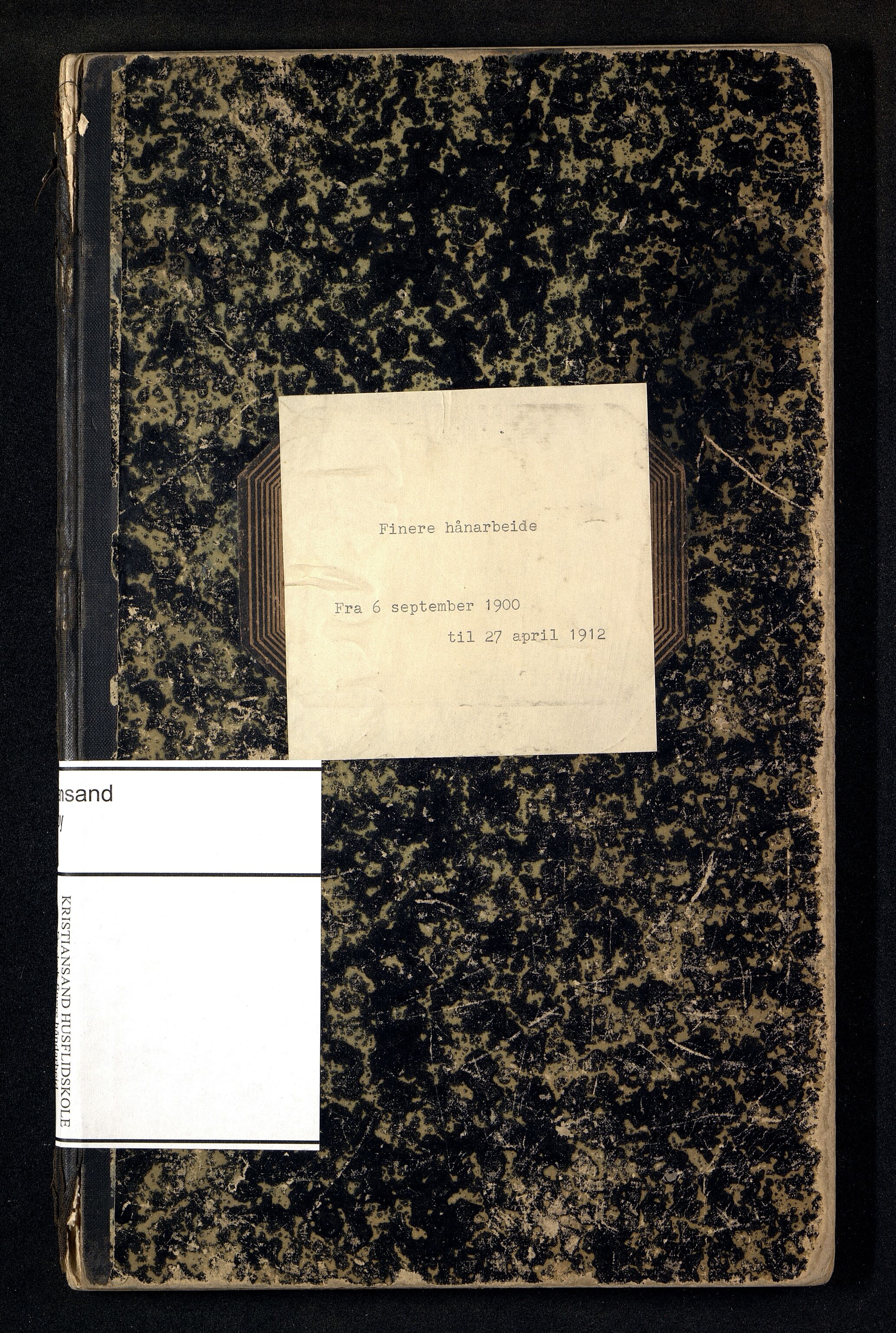 Kristiansand By - Kr.Sand Kvindelige Håndgjernings- og Tegneskole/ Kr.Sand Kvindelige Industriskole/ Husflidskolen, ARKSOR/1001KG554/I/Ia/L0003/0002: Dagbøker / Dagbok, finere håndarbeid, 1900-1912