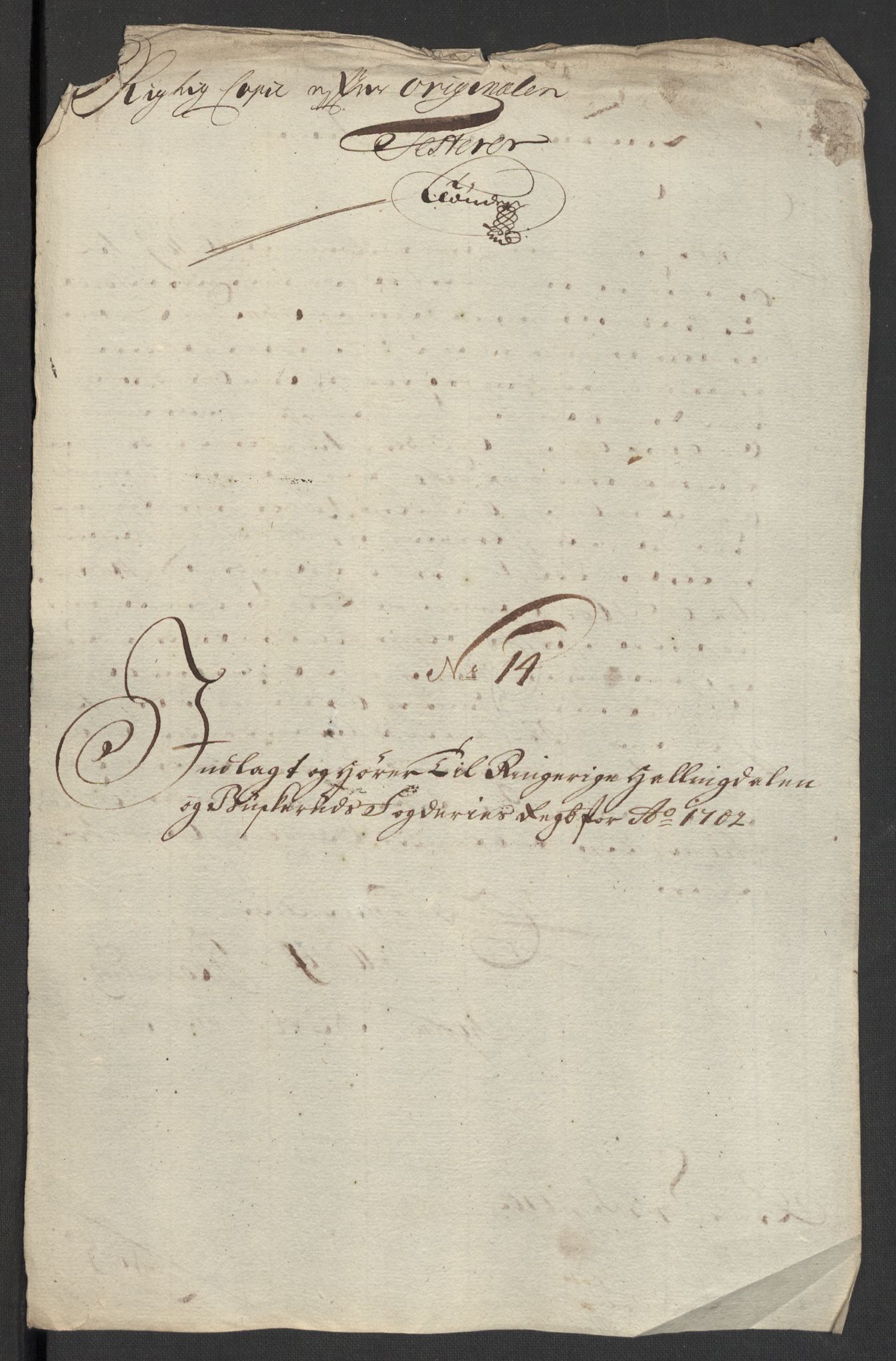 Rentekammeret inntil 1814, Reviderte regnskaper, Fogderegnskap, AV/RA-EA-4092/R22/L1459: Fogderegnskap Ringerike, Hallingdal og Buskerud, 1702, s. 280