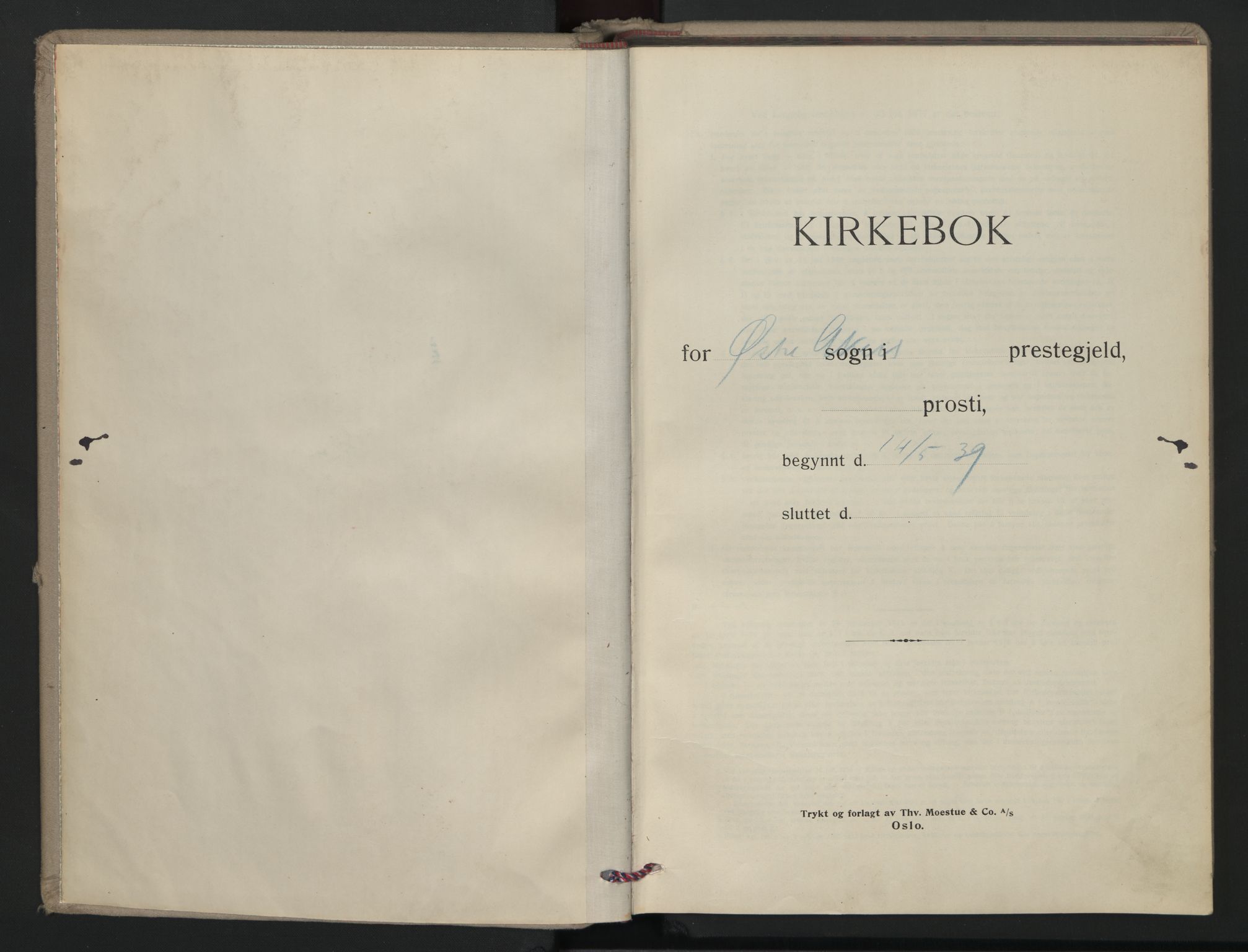 Østre Aker prestekontor Kirkebøker, AV/SAO-A-10840/F/Fa/L0016: Ministerialbok nr. I 16, 1938-1947