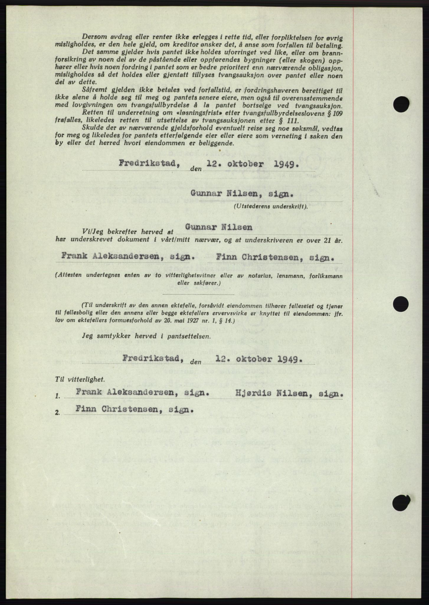 Moss sorenskriveri, SAO/A-10168: Pantebok nr. B23, 1949-1950, Dagboknr: 3862/1949