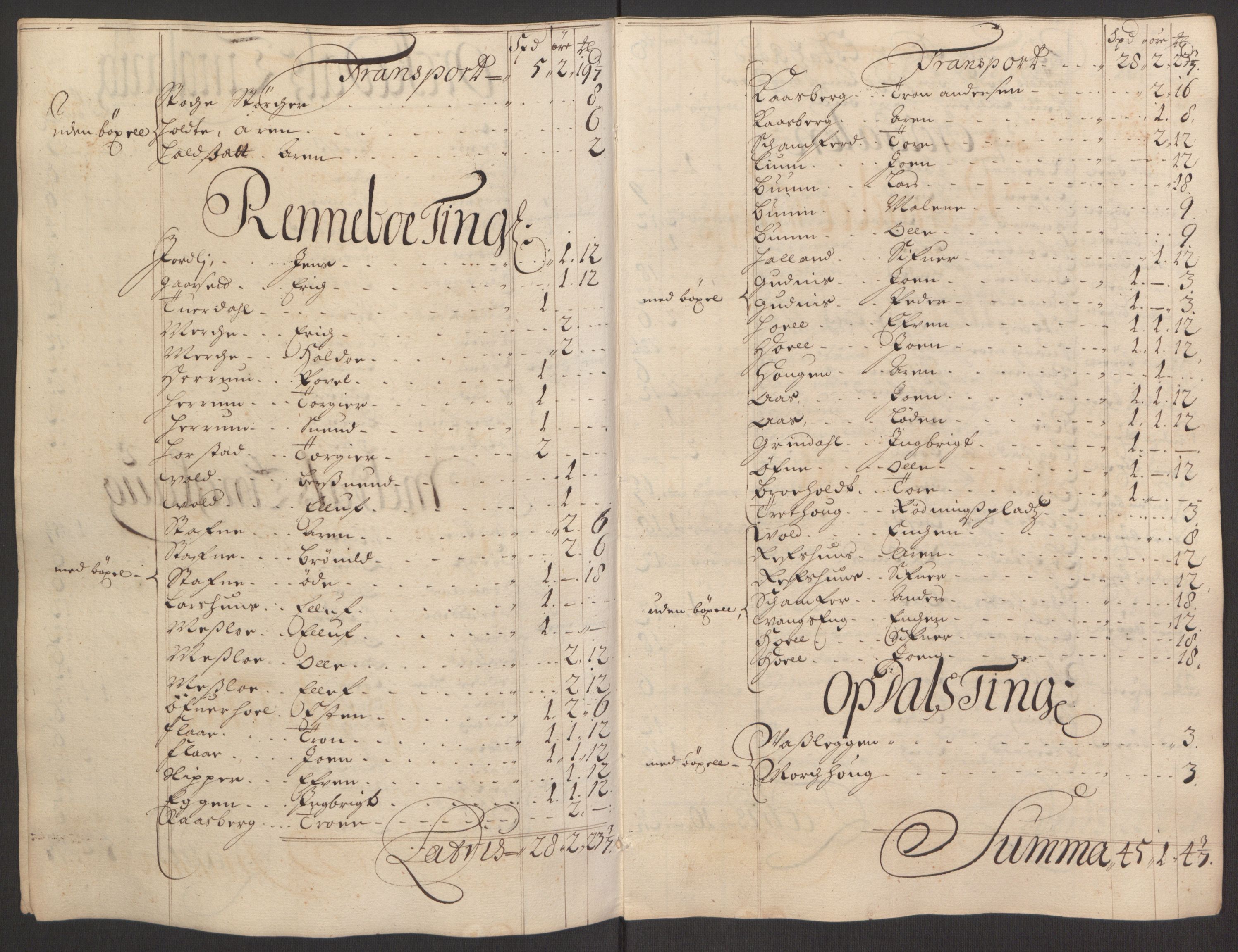 Rentekammeret inntil 1814, Reviderte regnskaper, Fogderegnskap, RA/EA-4092/R60/L3945: Fogderegnskap Orkdal og Gauldal, 1695, s. 169