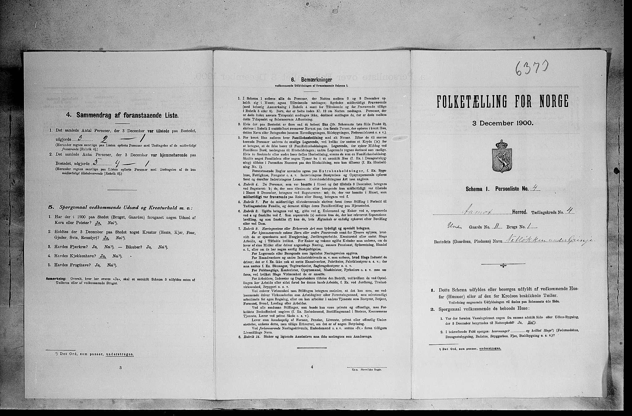 SAH, Folketelling 1900 for 0429 Åmot herred, 1900, s. 474