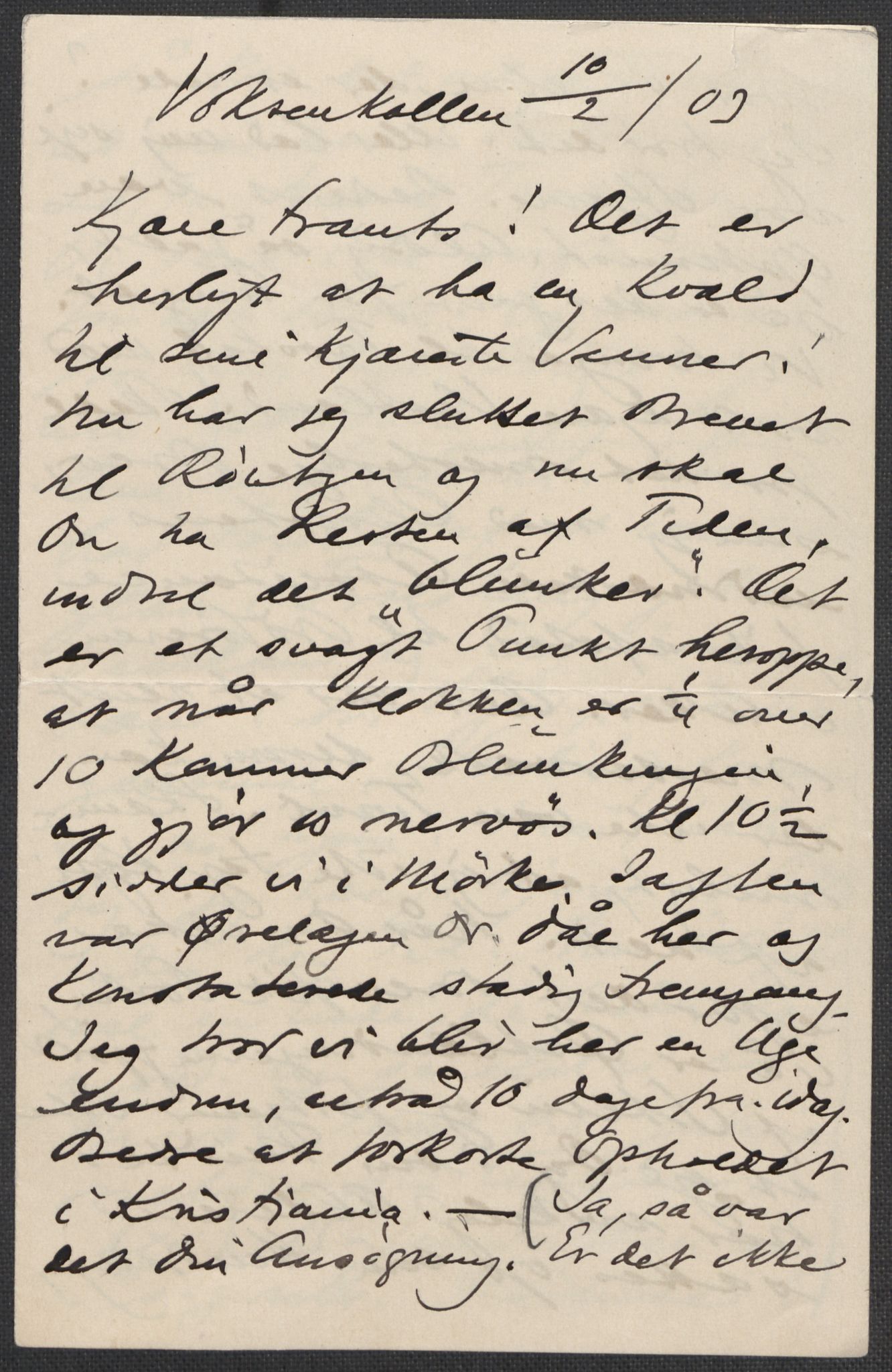 Beyer, Frants, RA/PA-0132/F/L0001: Brev fra Edvard Grieg til Frantz Beyer og "En del optegnelser som kan tjene til kommentar til brevene" av Marie Beyer, 1872-1907, s. 692