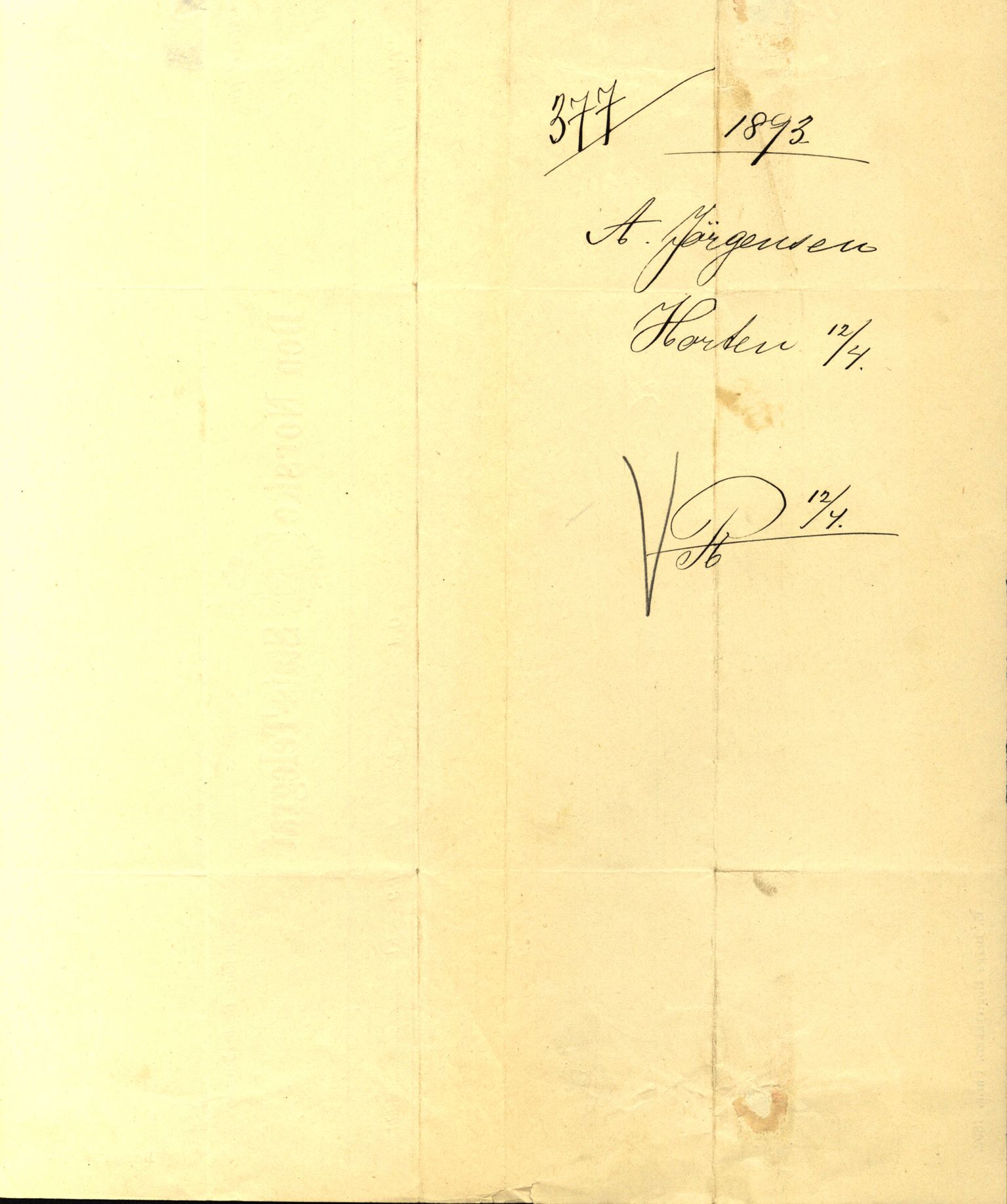 Pa 63 - Østlandske skibsassuranceforening, VEMU/A-1079/G/Ga/L0030/0004: Havaridokumenter / Riga, Punctum, Poseidon, Dovre, Bengal, Maitland, Orient, 1893, s. 20