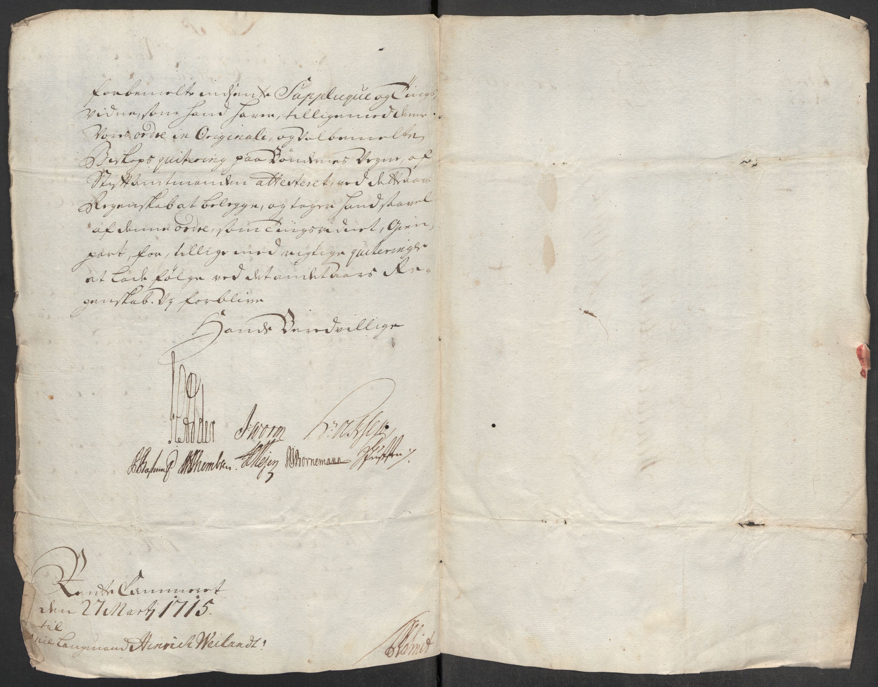 Rentekammeret inntil 1814, Reviderte regnskaper, Fogderegnskap, AV/RA-EA-4092/R51/L3198: Fogderegnskap Nordhordland og Voss, 1715, s. 294