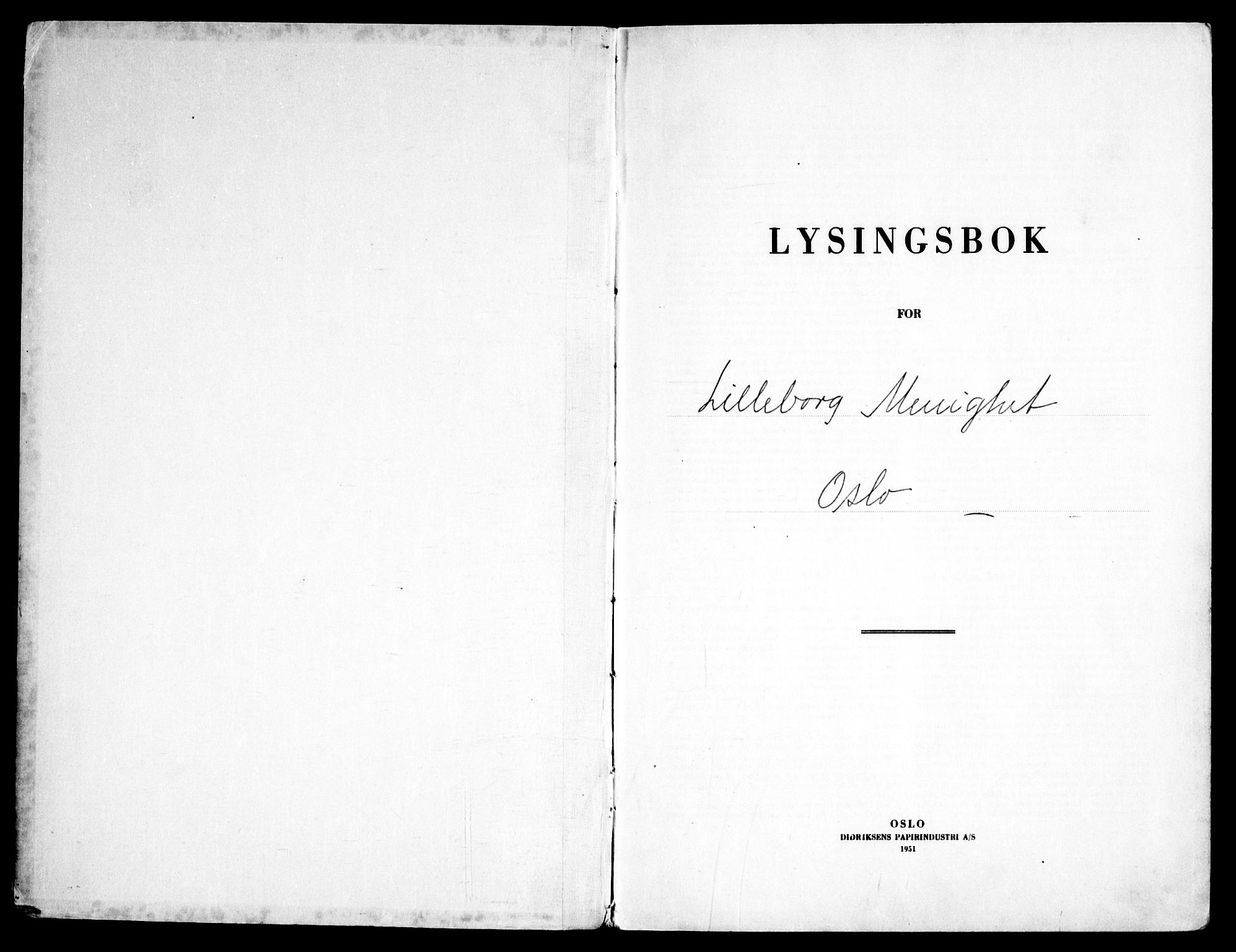 Lilleborg prestekontor Kirkebøker, AV/SAO-A-10343a/H/L0004: Lysningsprotokoll nr. 4, 1960-1969