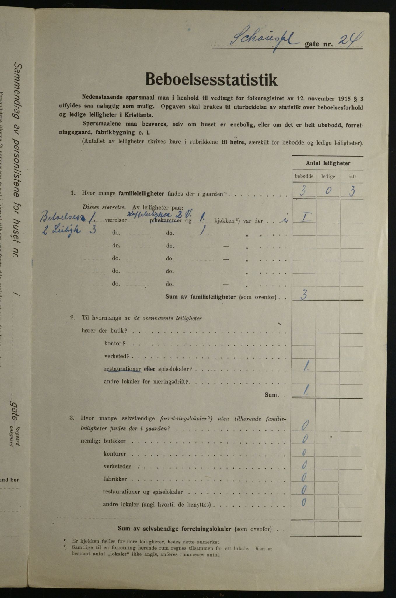 OBA, Kommunal folketelling 1.12.1923 for Kristiania, 1923, s. 100321