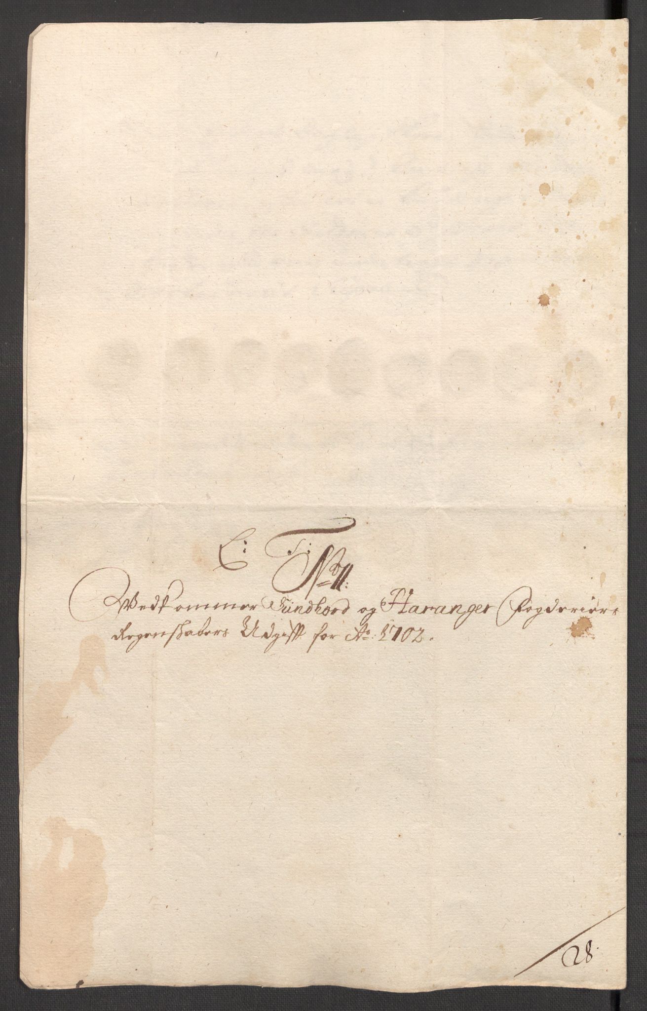 Rentekammeret inntil 1814, Reviderte regnskaper, Fogderegnskap, AV/RA-EA-4092/R48/L2980: Fogderegnskap Sunnhordland og Hardanger, 1702, s. 229