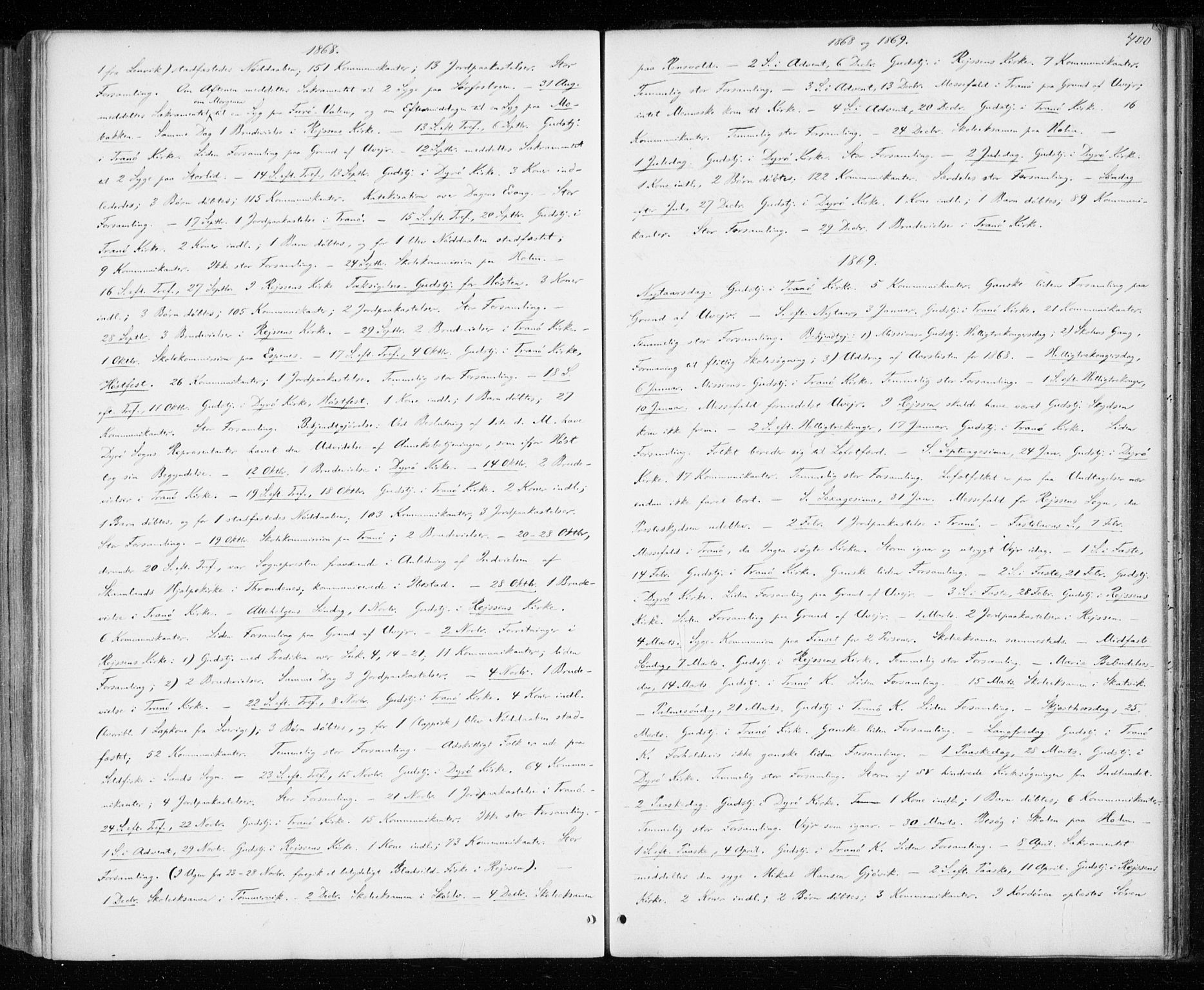 Tranøy sokneprestkontor, AV/SATØ-S-1313/I/Ia/Iaa/L0008kirke: Ministerialbok nr. 8, 1867-1877, s. 400