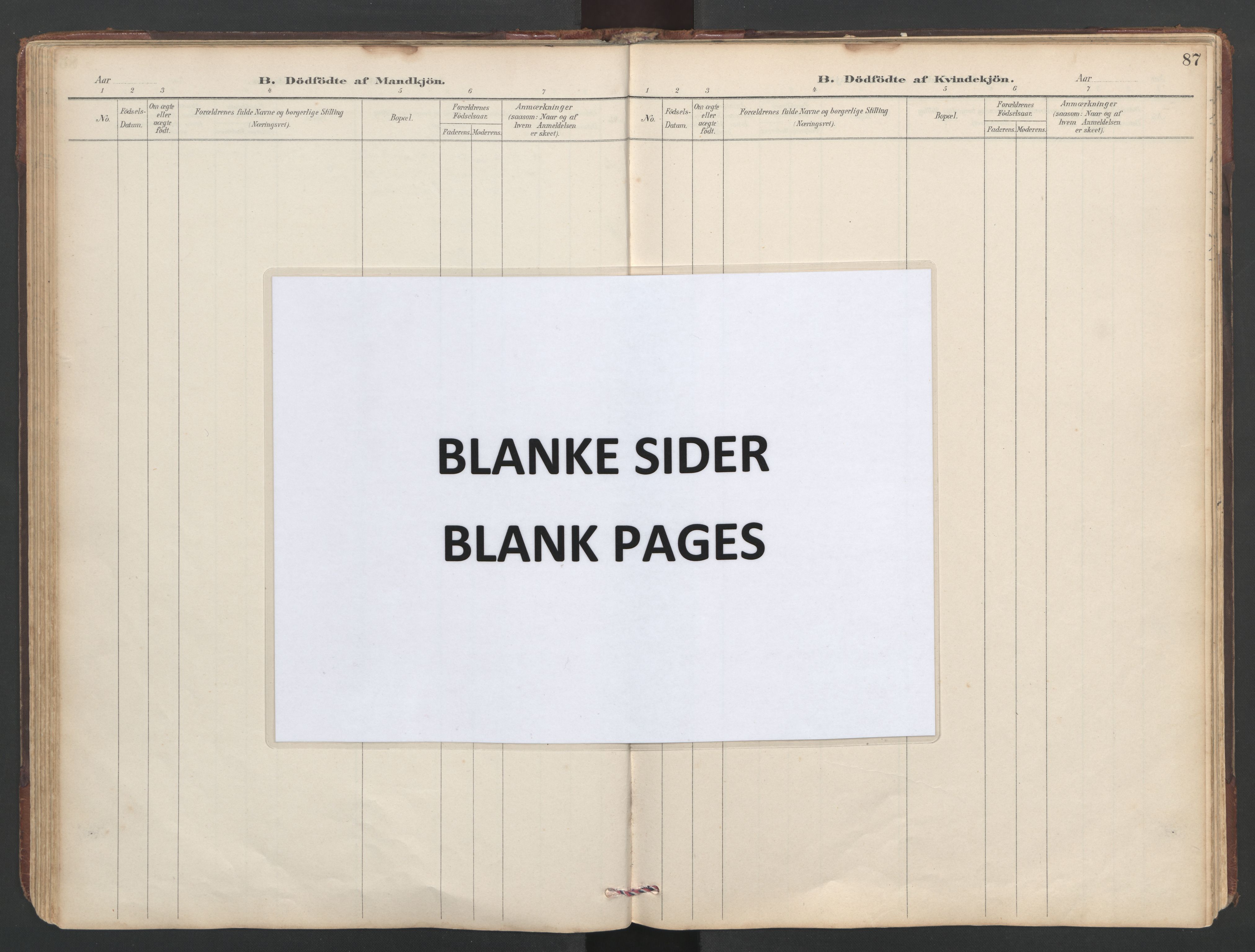 Ministerialprotokoller, klokkerbøker og fødselsregistre - Sør-Trøndelag, SAT/A-1456/638/L0571: Klokkerbok nr. 638C03, 1901-1930, s. 87