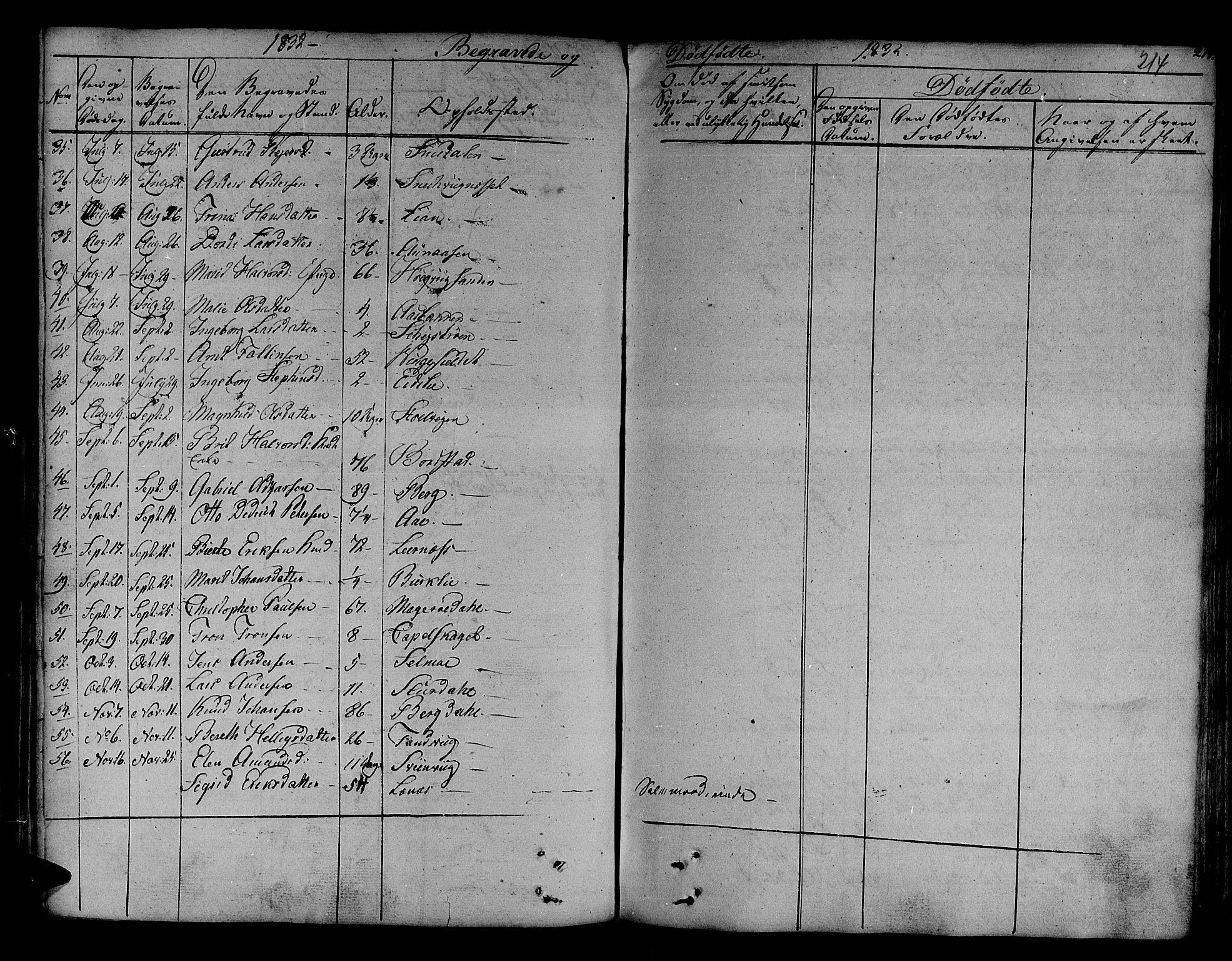 Ministerialprotokoller, klokkerbøker og fødselsregistre - Sør-Trøndelag, SAT/A-1456/630/L0492: Ministerialbok nr. 630A05, 1830-1840, s. 214
