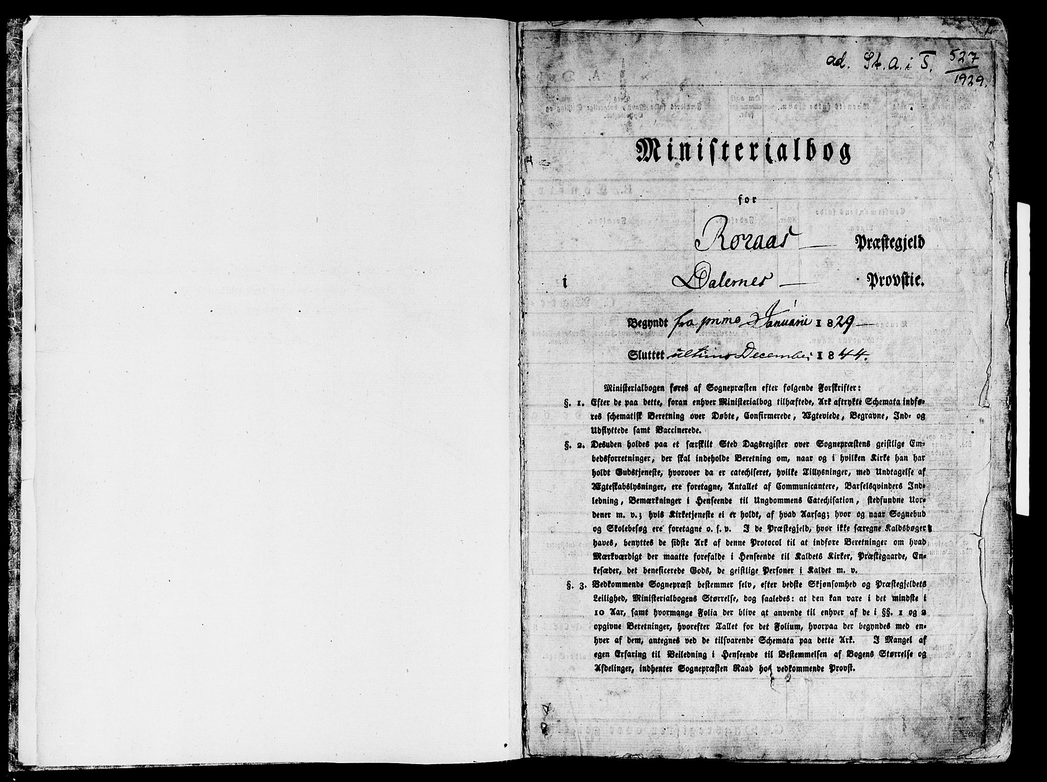 Ministerialprotokoller, klokkerbøker og fødselsregistre - Sør-Trøndelag, SAT/A-1456/681/L0930: Ministerialbok nr. 681A08, 1829-1844