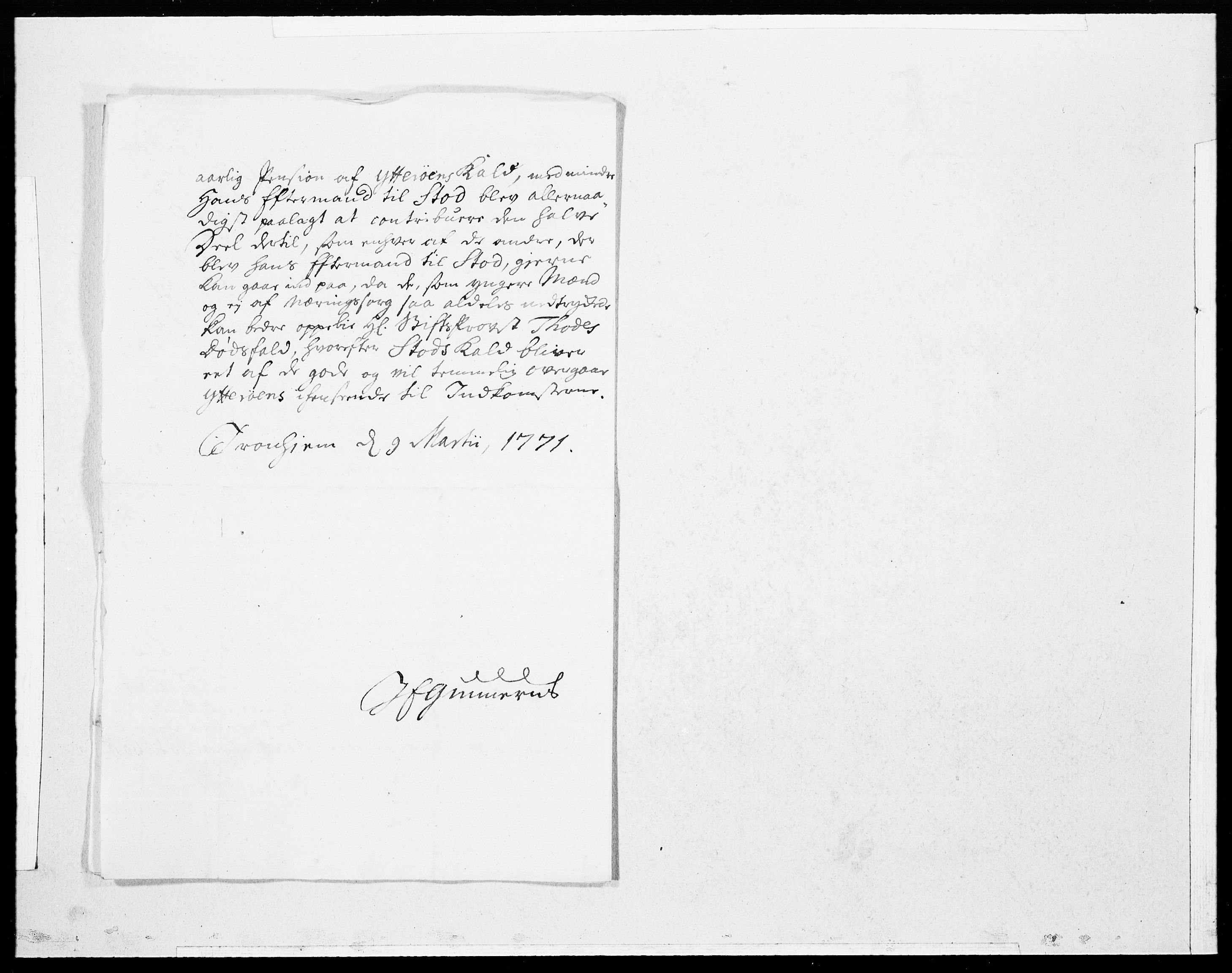 Danske Kanselli 1572-1799, AV/RA-EA-3023/F/Fc/Fcc/Fcca/L0205: Norske innlegg 1572-1799, 1771, s. 8