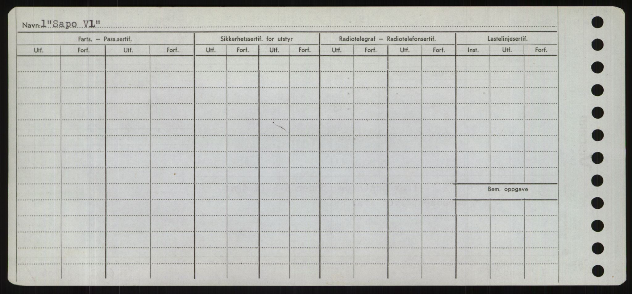 Sjøfartsdirektoratet med forløpere, Skipsmålingen, RA/S-1627/H/Hd/L0032: Fartøy, San-Seve, s. 184