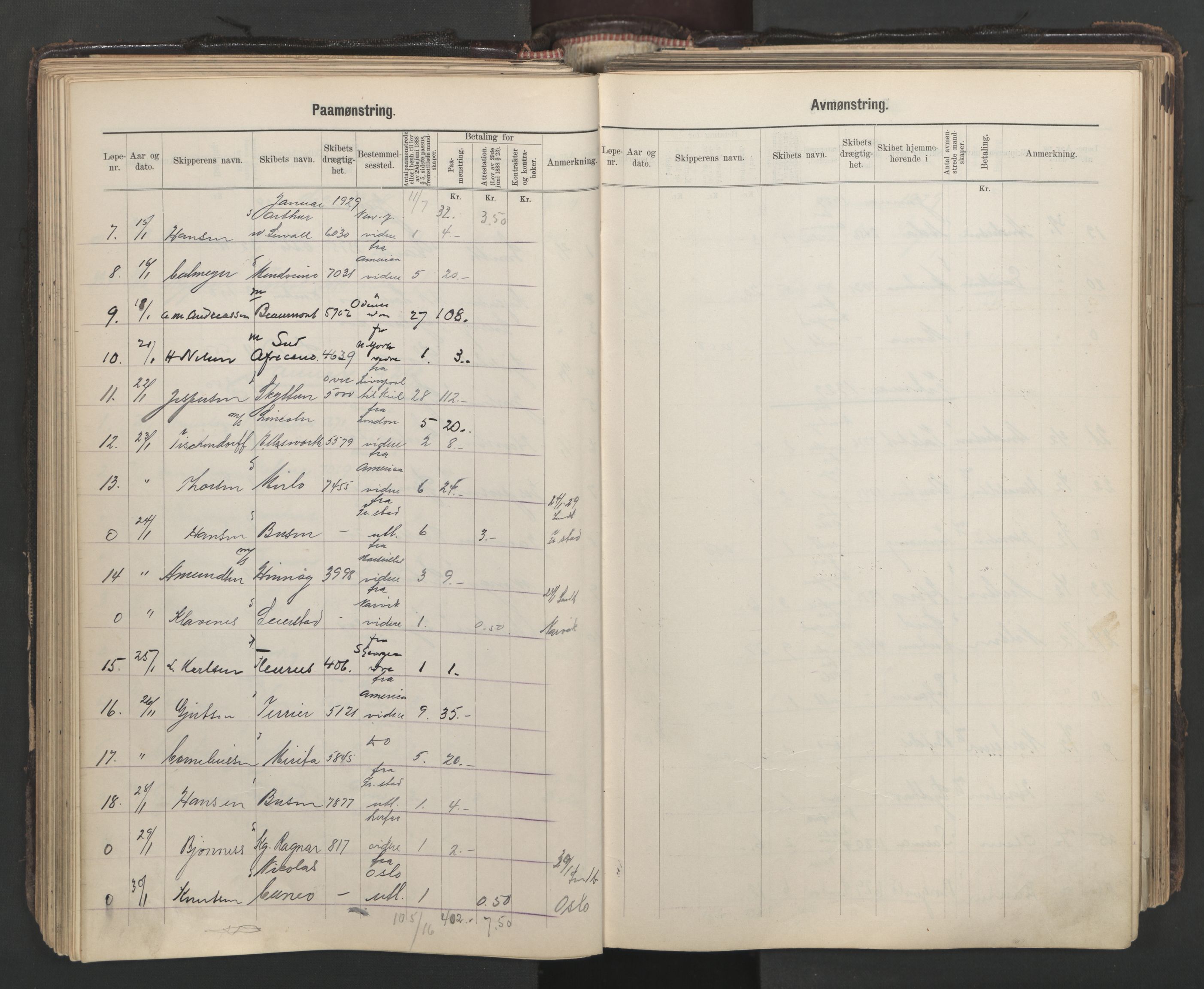 Tønsberg innrulleringskontor, AV/SAKO-A-786/H/Ha/L0008: Mønstringsjournal, 1925-1939, s. 129