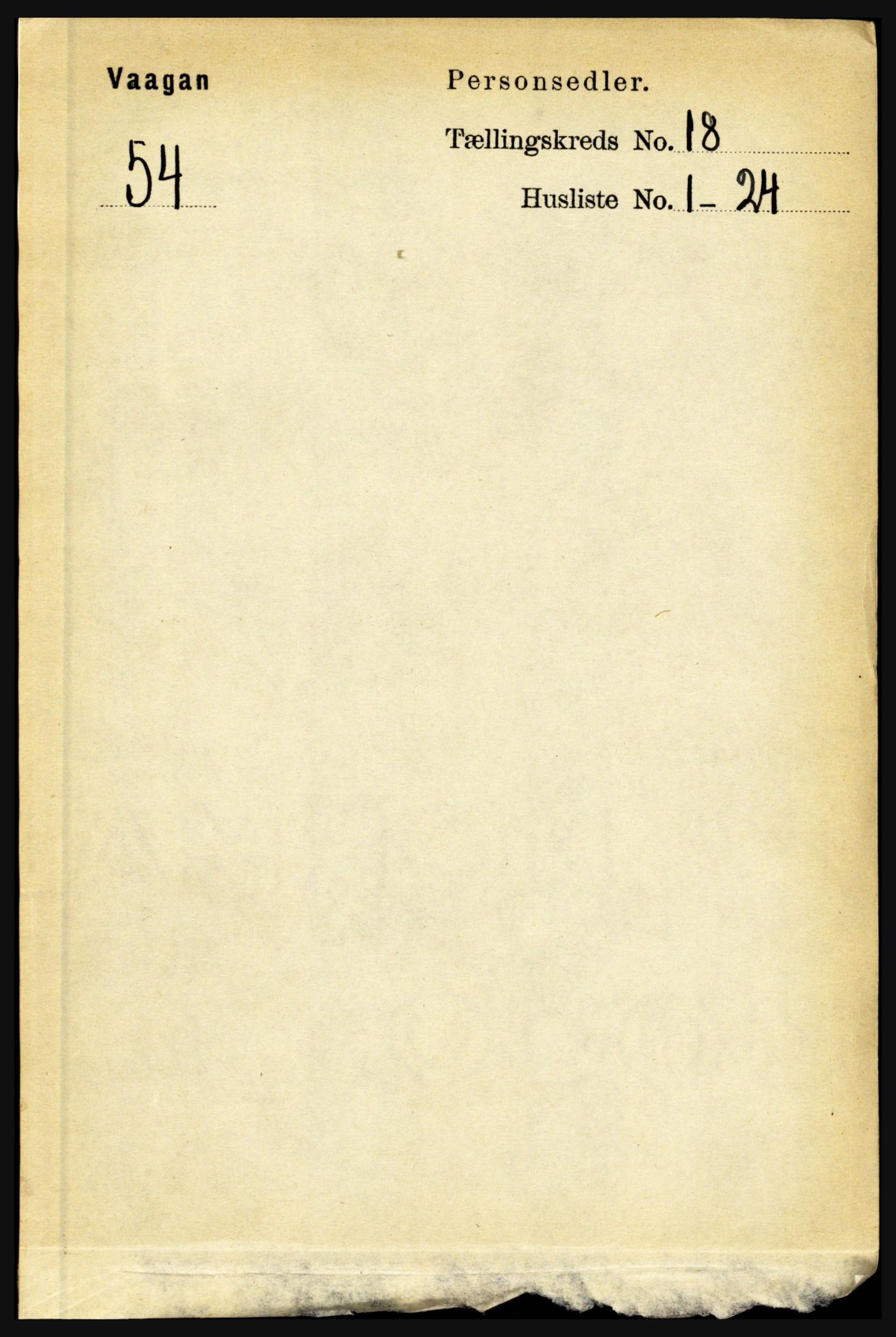 RA, Folketelling 1891 for 1865 Vågan herred, 1891, s. 5122