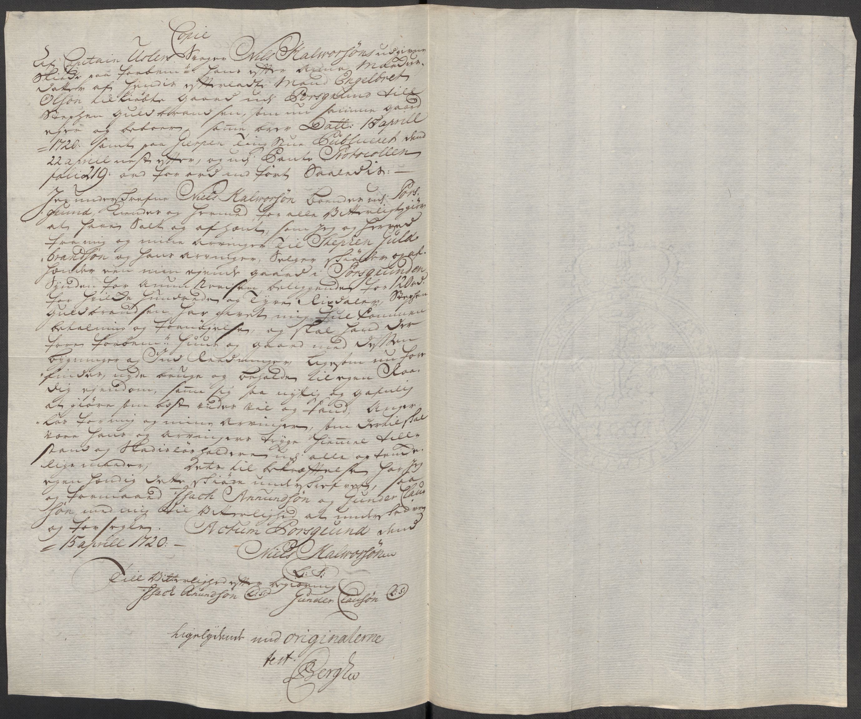 Rentekammeret inntil 1814, Reviderte regnskaper, Fogderegnskap, AV/RA-EA-4092/R36/L2131: Fogderegnskap Øvre og Nedre Telemark og Bamble, 1718, s. 335