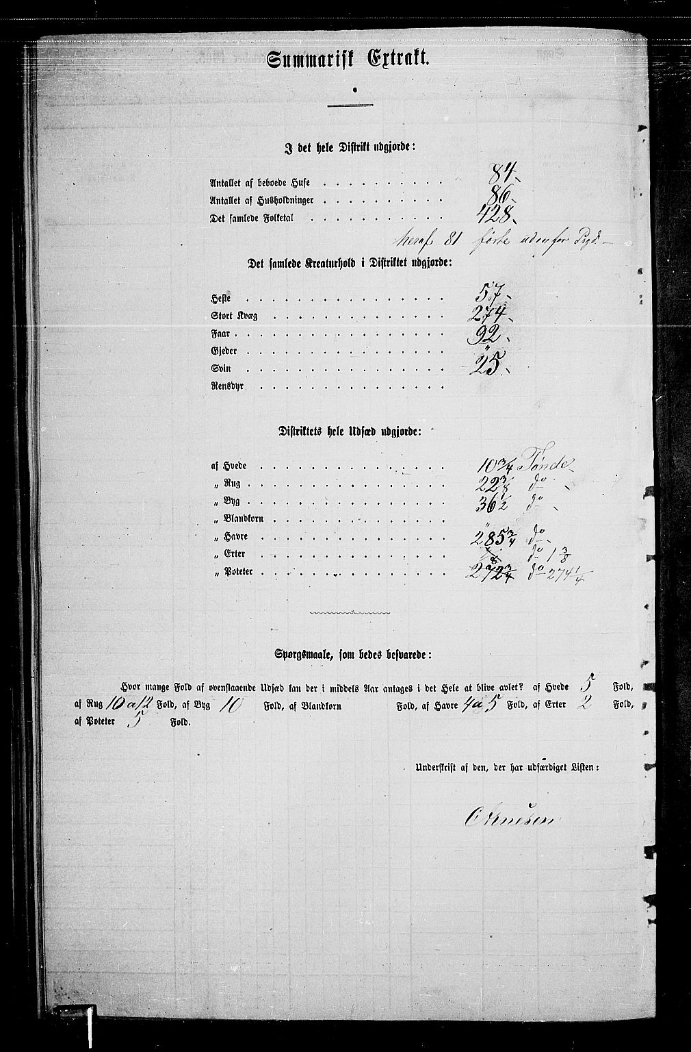 RA, Folketelling 1865 for 0137P Våler prestegjeld, 1865, s. 108