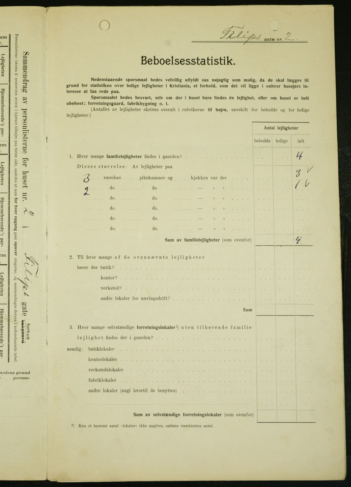 OBA, Kommunal folketelling 1.2.1909 for Kristiania kjøpstad, 1909, s. 21879