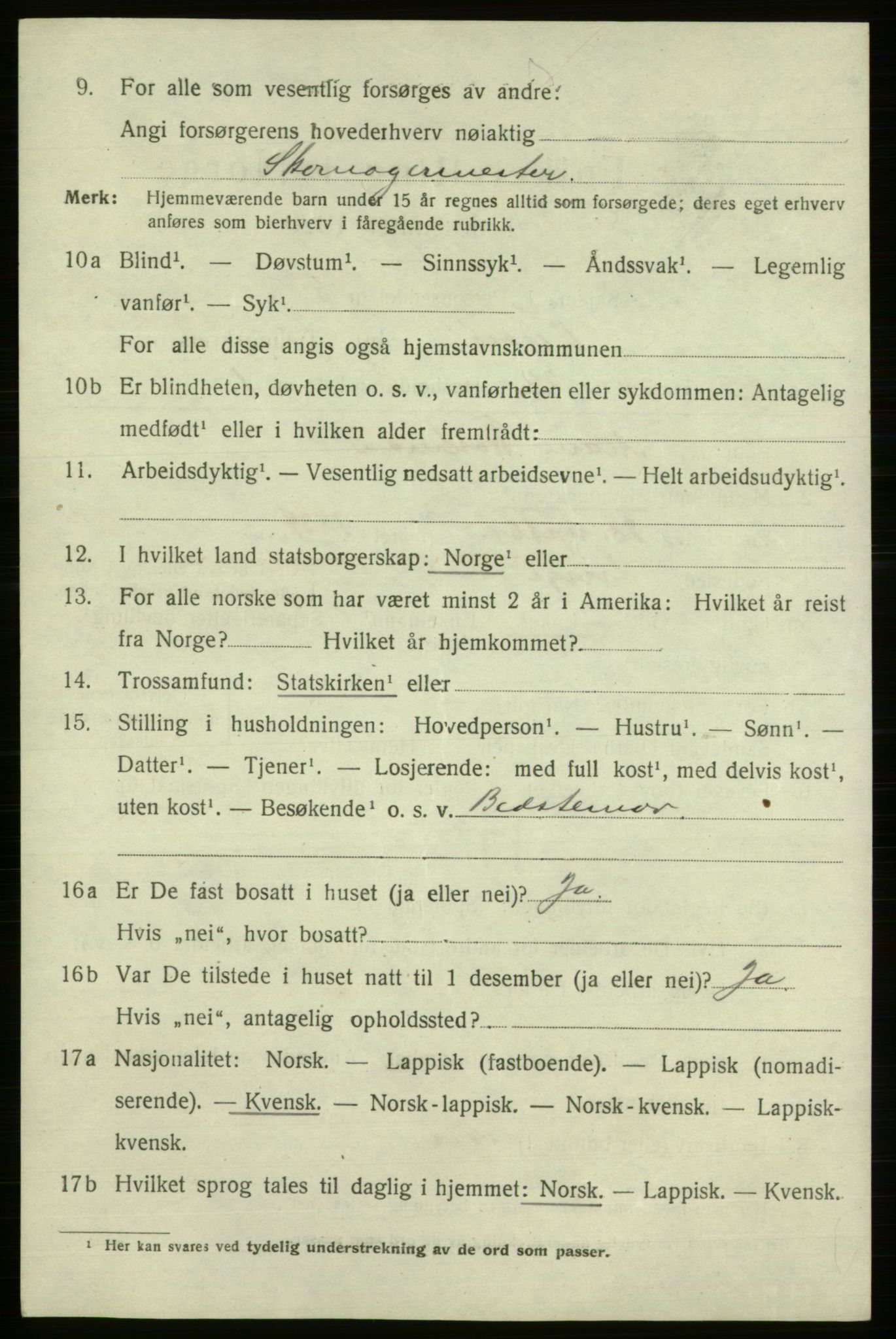 SATØ, Folketelling 1920 for 2003 Vadsø kjøpstad, 1920, s. 3716