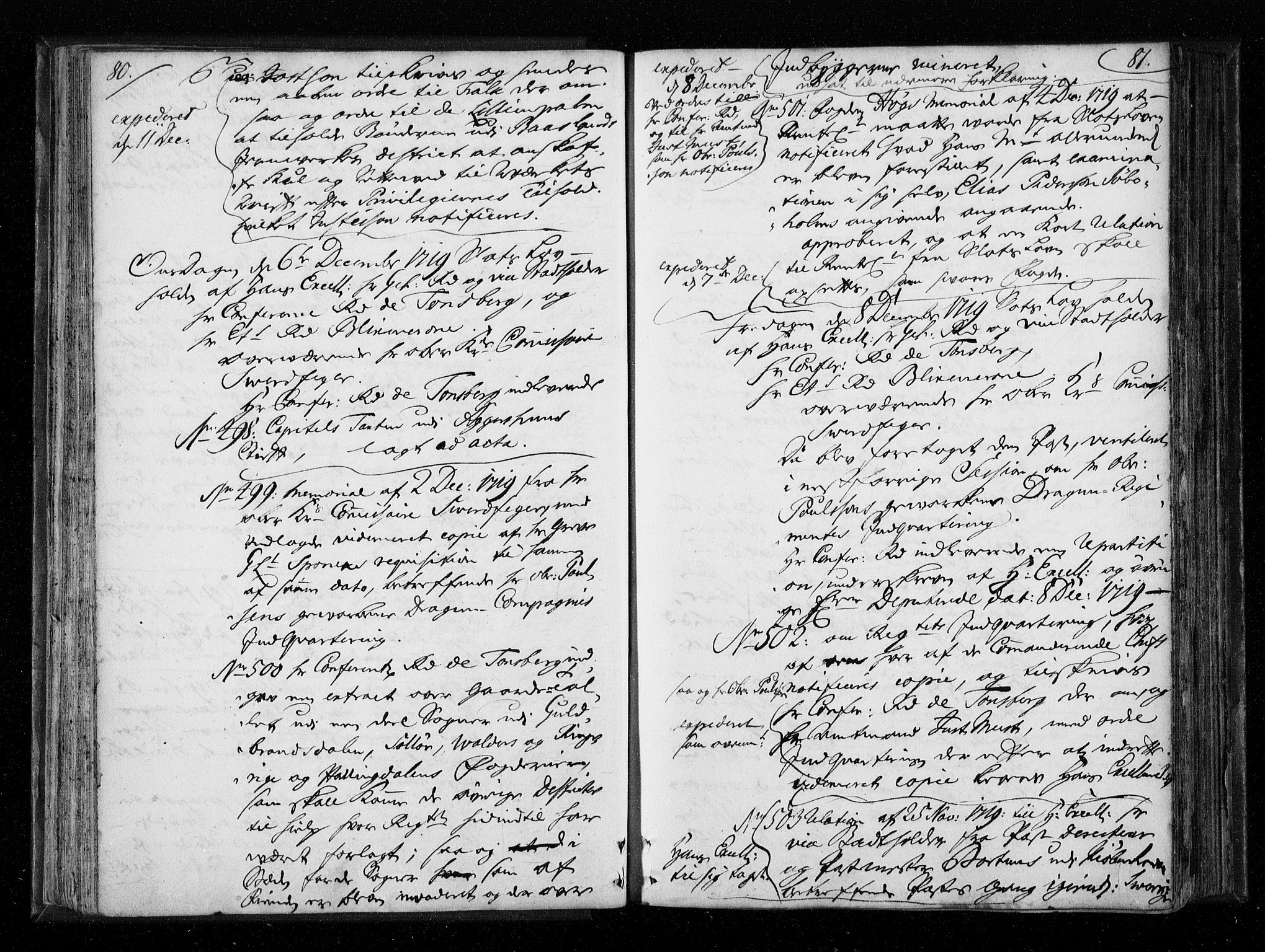 Stattholderembetet 1572-1771, AV/RA-EA-2870/Aa/L0010: Voteringsprotokoll (konseptprotokoll), 1719-1722, s. 80-81